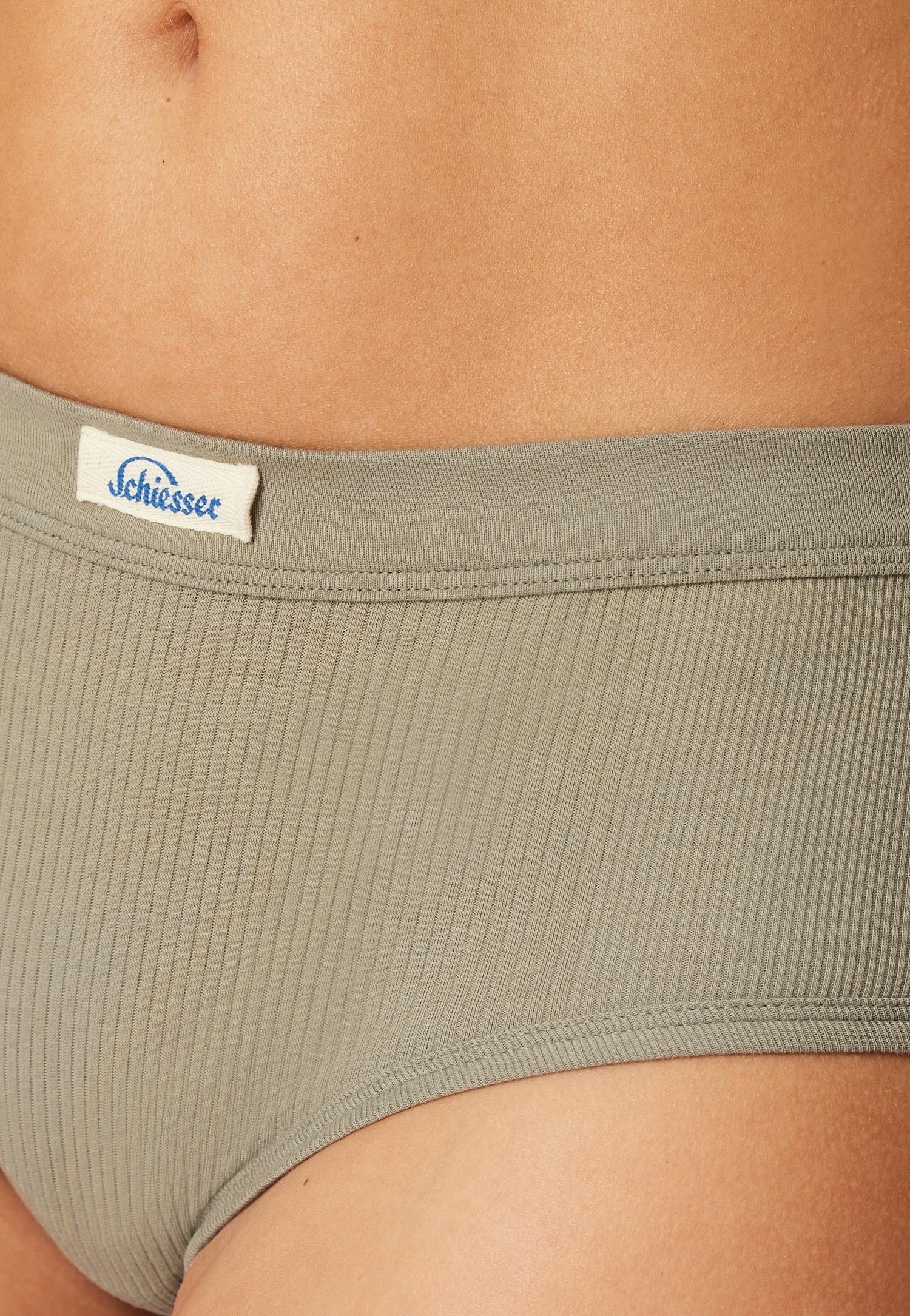 Schiesser Panty »Revival Kollektion« Avec motif côtelé placé et large ceinture élastique