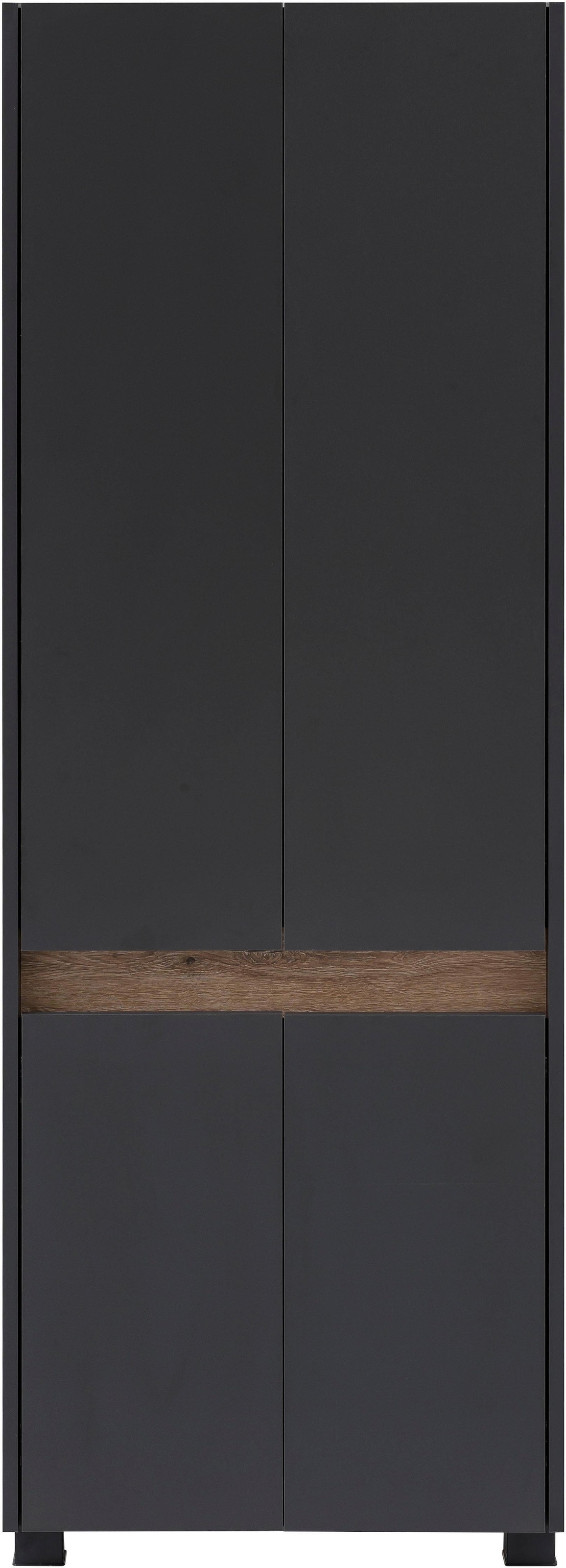 Schildmeyer Hochschrank »Cosmo in verschiedenen Farben made in Germany« Breite 57 cm, Badezimmerschrank, Blende im modernen Wildeiche-Look