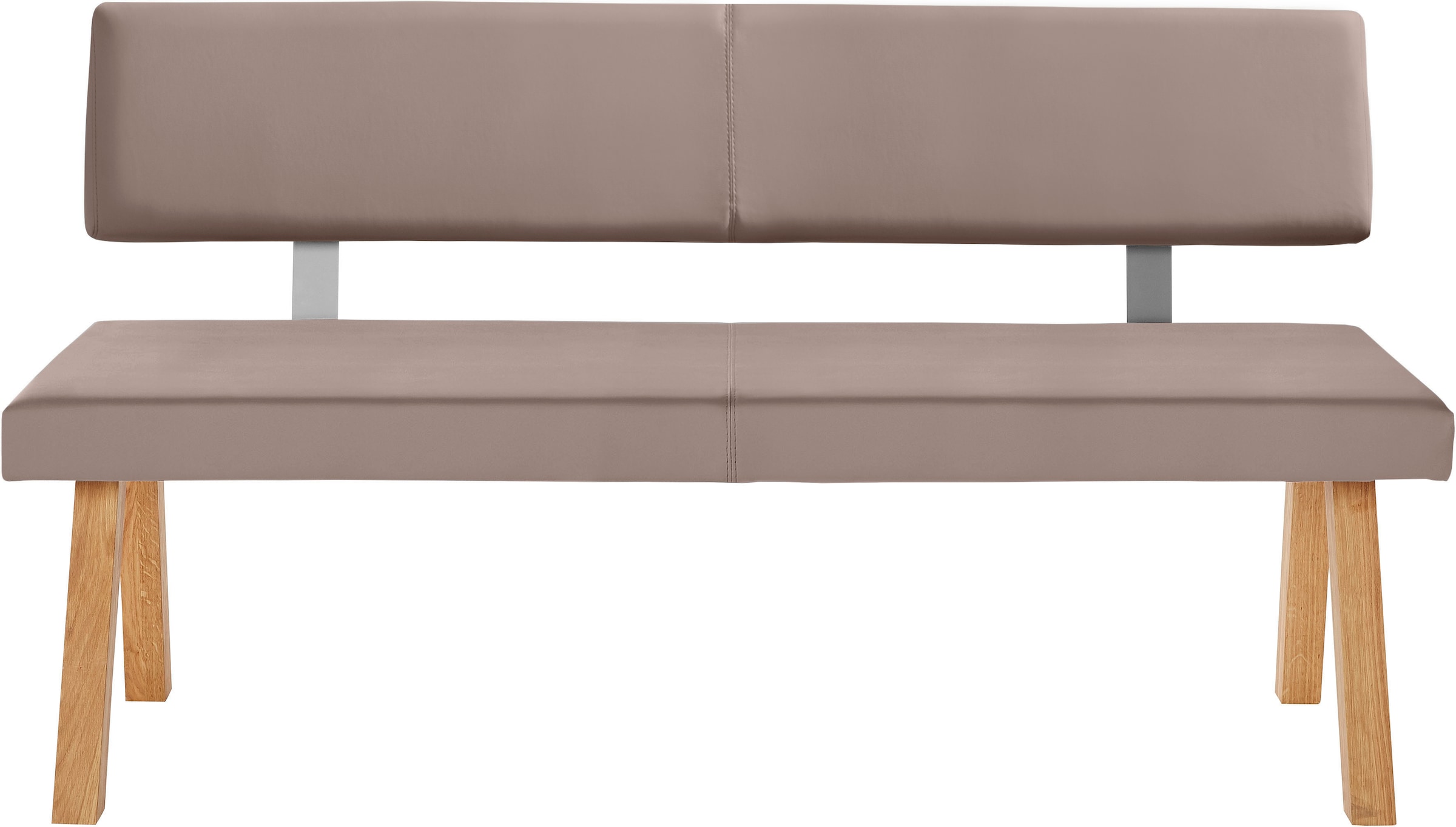 GOODproduct Bank »Mobilar Rio« mit Rückenlehne und aus Massivholz