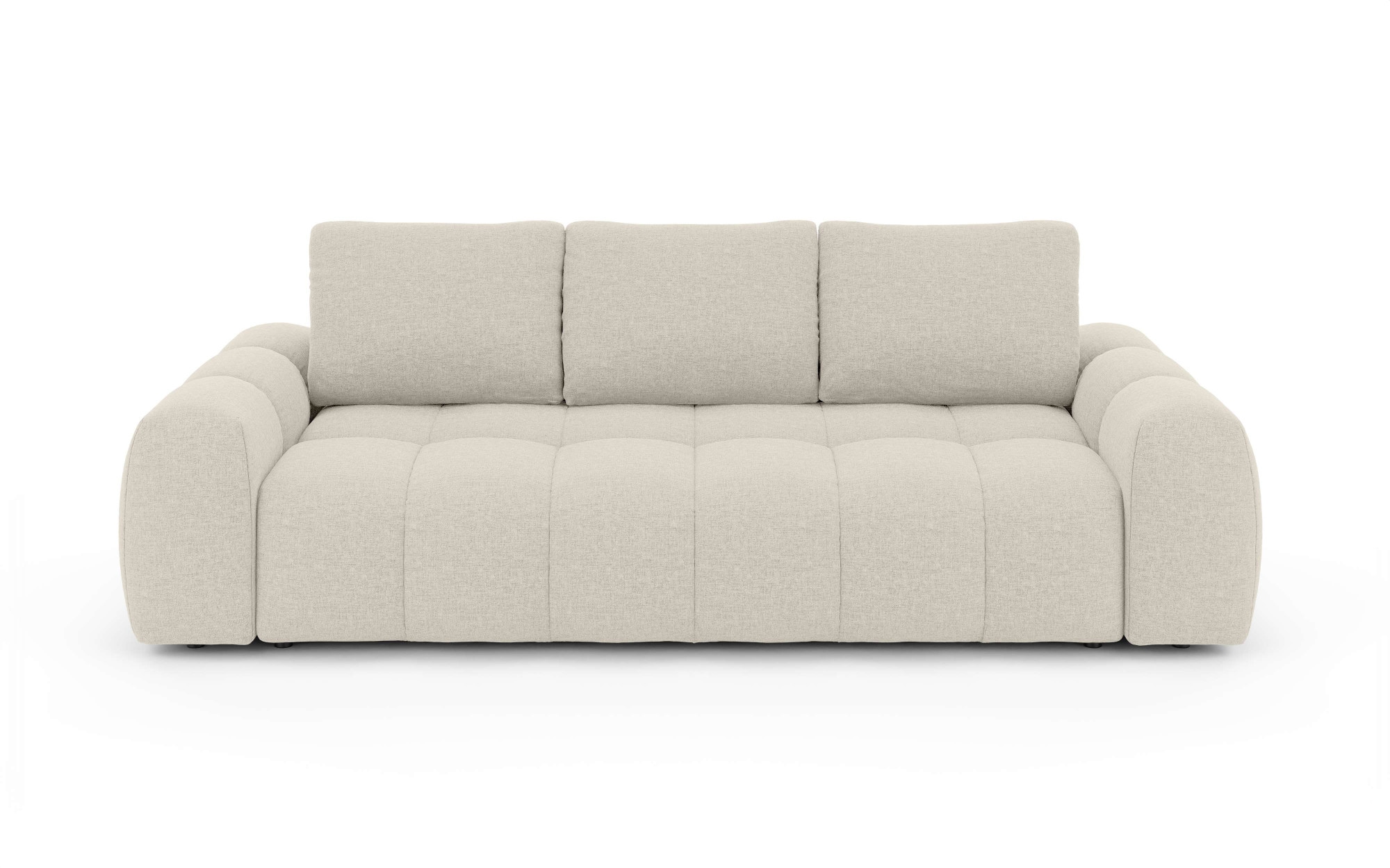 GOODproduct 3-Sitzer »AZITA optionale Schlafsofa mit Bettkasten, Breite 253cm« Sofa mit Wellenunterfederung, Bubble-Optik, Verlässliche Qualität