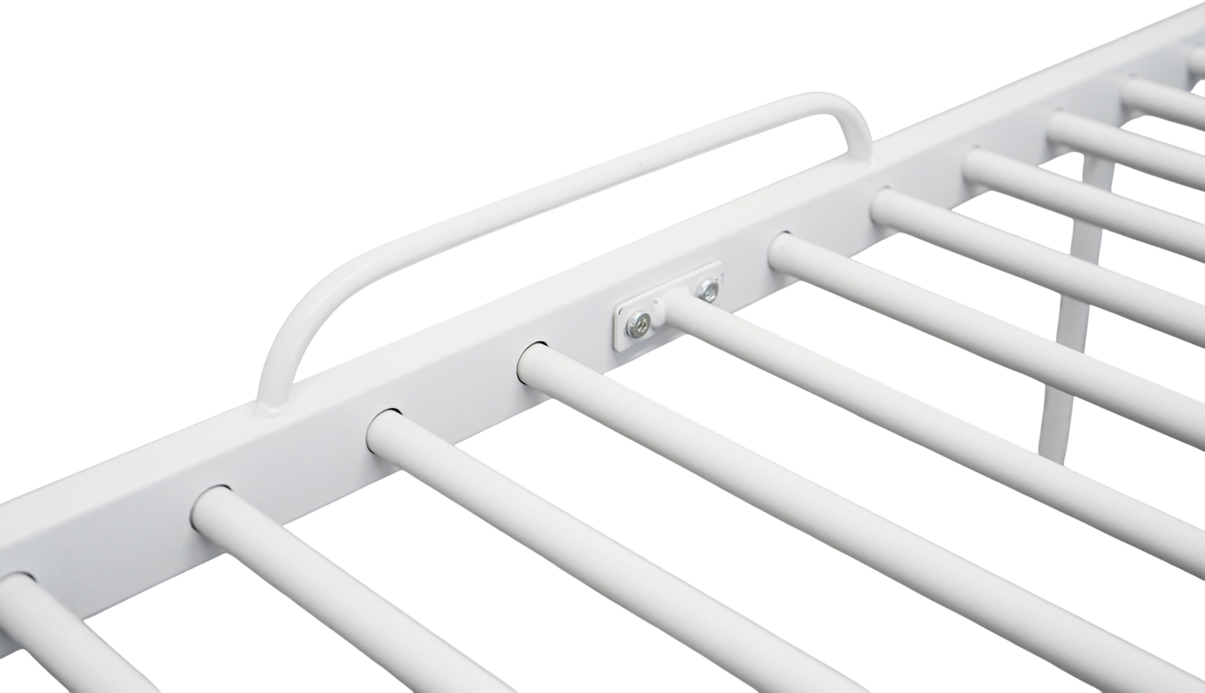 GOODproduct Metallbett »Trento Bett Bettgestell Bestseller Doppelbett Ausziehbett« Bestseller Gästebett Sofabett Schlafzimmer,  Daybett mit Ausziefunktion im Landhausdesign weiss