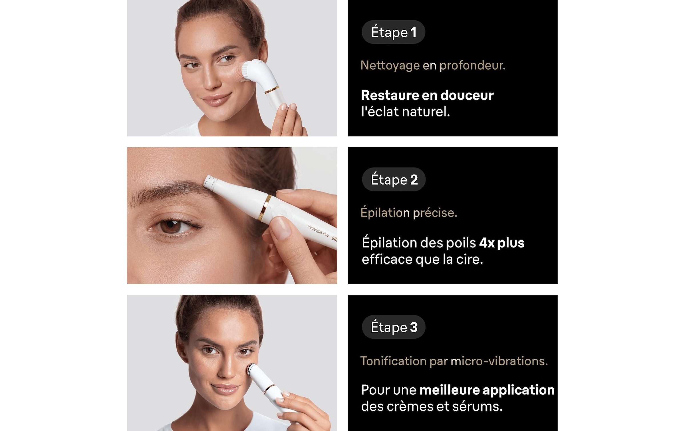 Braun Appareil anti-âge »Gesichtsreiniger FaceSpa Pro SE 911«