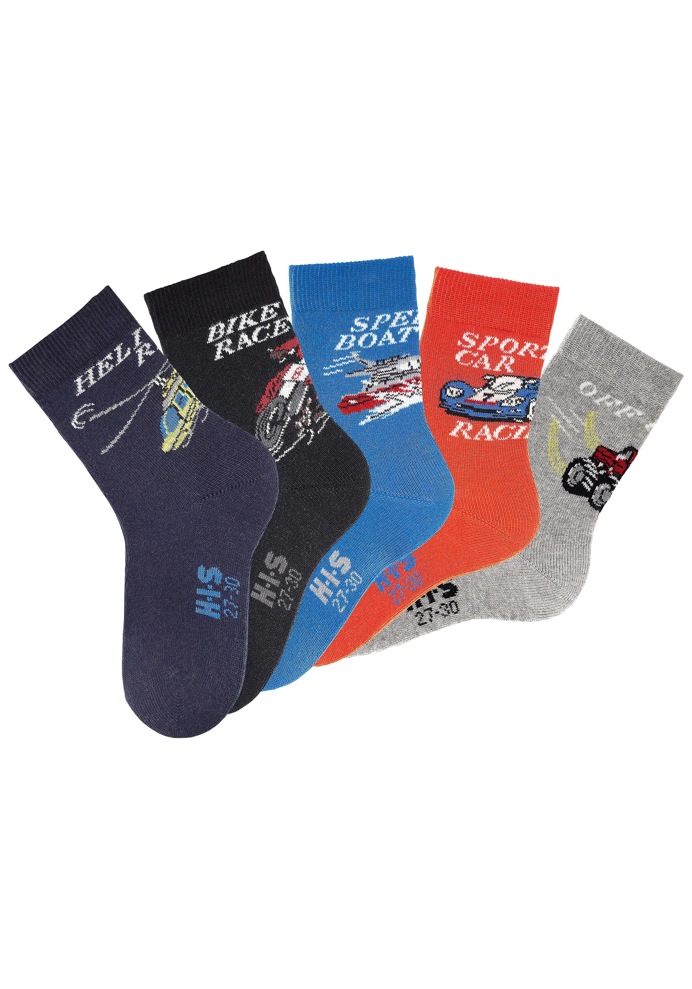 H.I.S Socken Packung, 5 Stk. tlg. mit Automotiven