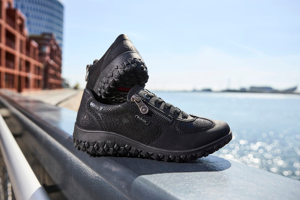 Rieker Baskets compensées  Schnürschuh, Halbschuh, Freizeitsneaker mit Reissverschluss