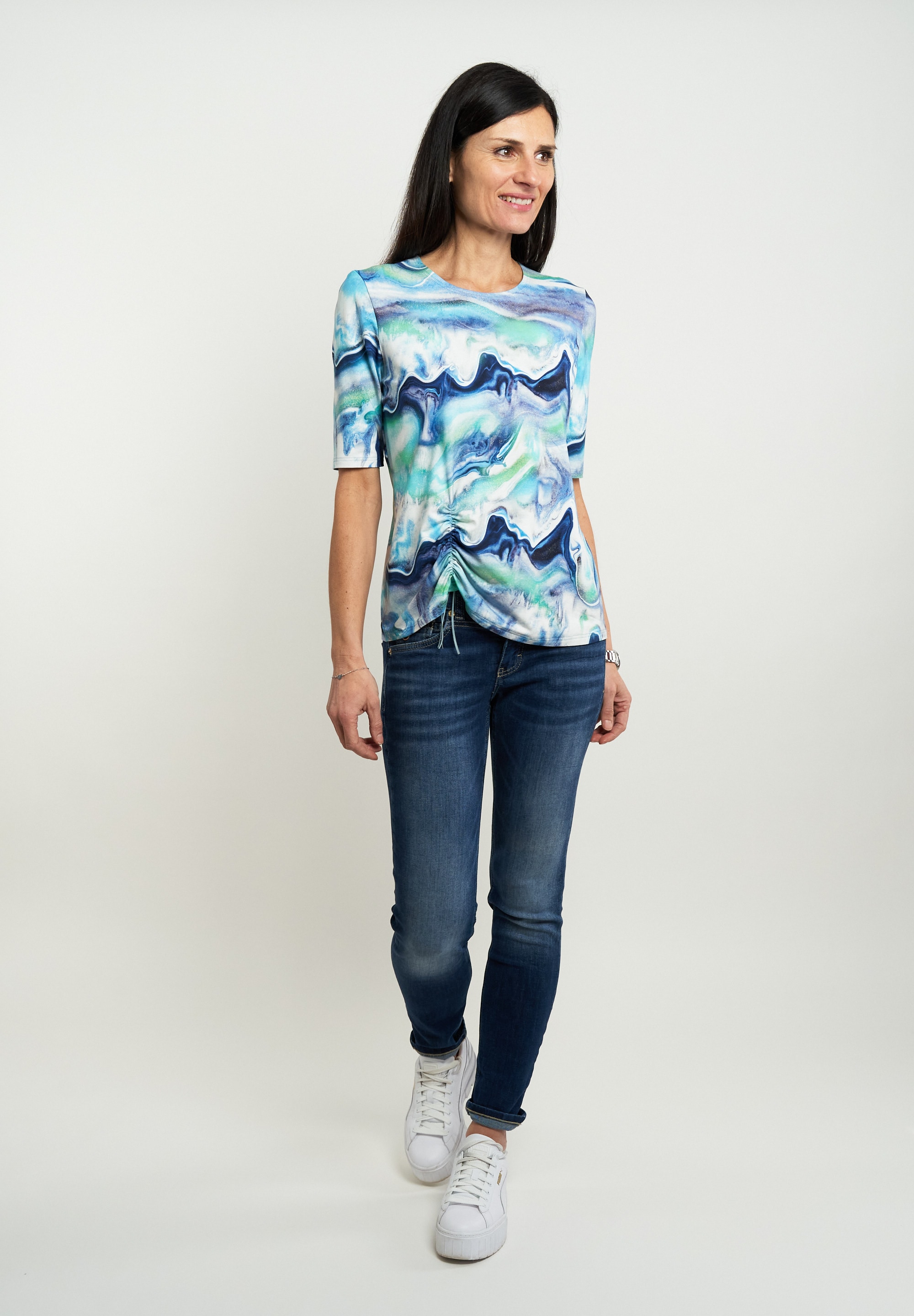 Seidel Moden Kurzarmshirt mit All-Over Print, MADE IN GERMANY