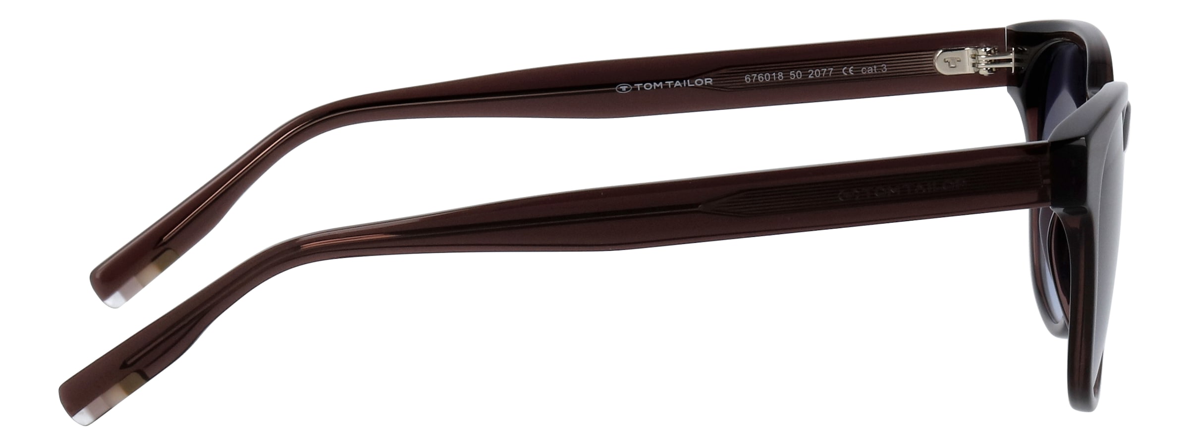 TOM TAILOR Lunettes de soleil »Modell 676018« Forme carrée/douce, logo sur la branche, monture en plastique