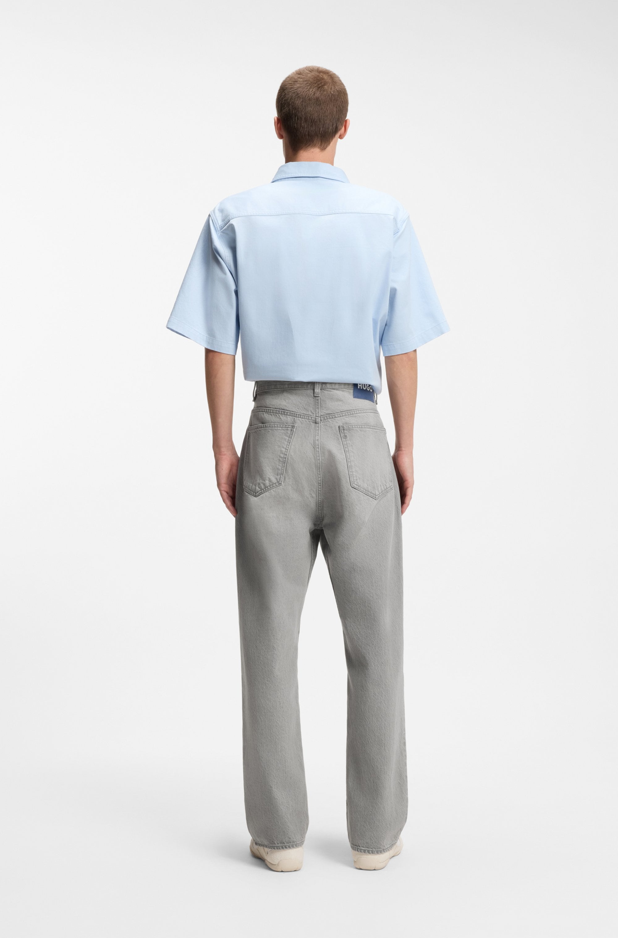 HUGO Blue Jeans à 5 poches »Nate« Baggy Fit, mittlere Leibhöhe