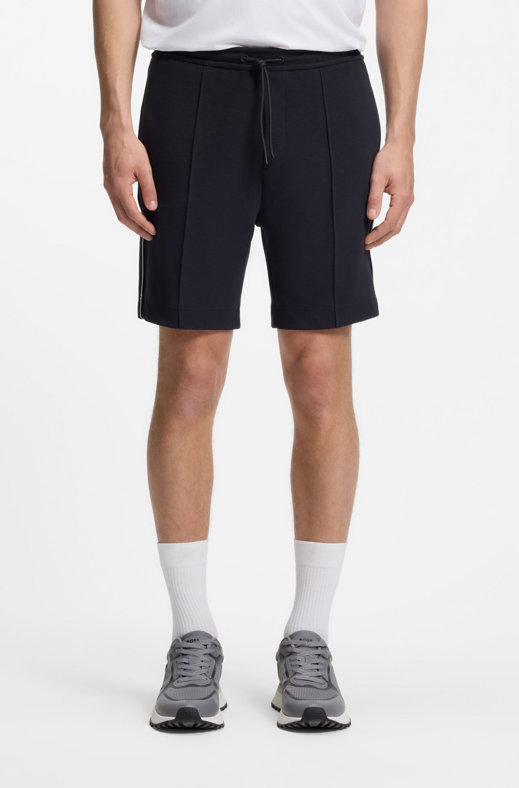 BOSS GREEN Short »Join Headlo«  qualité piqué avec passepoils