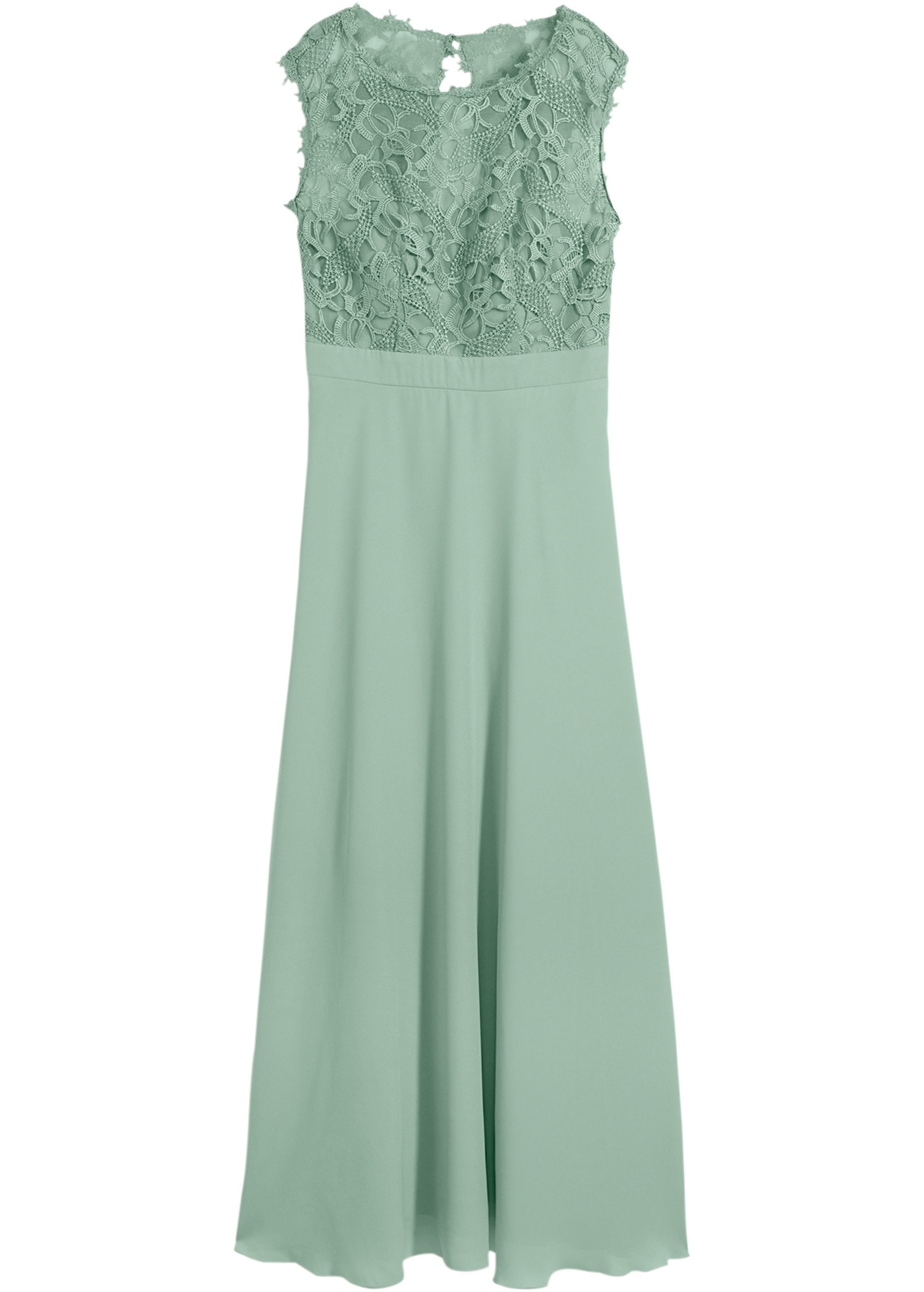 bonprix Maxikleid »Maxikleid mit Spitze« für festliche Anlässe, vollständig gefüttert, taillierte Passform