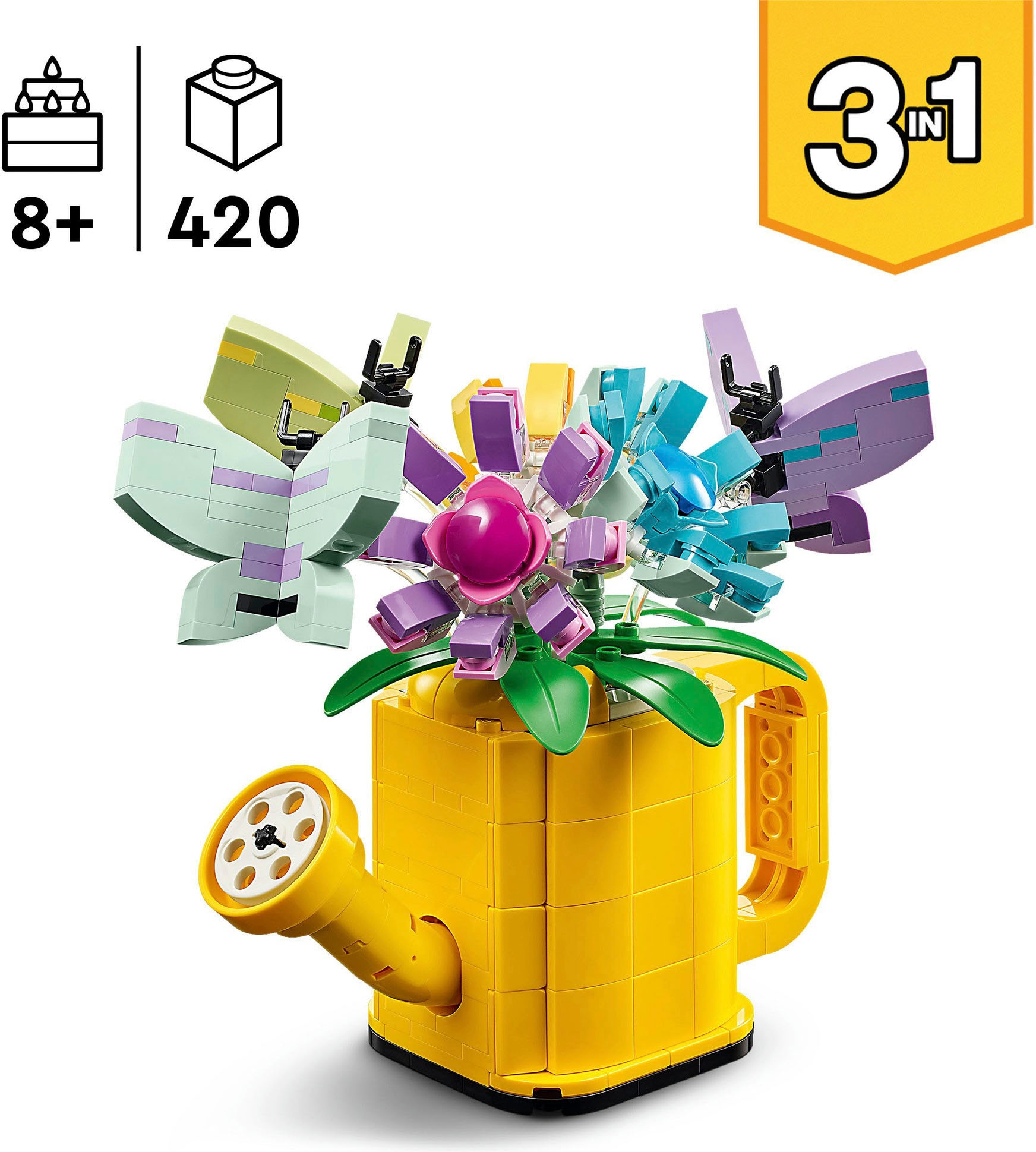 LEGO® Pions de construction »Giesskanne mit Blumen (31149), LEGO Creator 3in1« Made in Europe