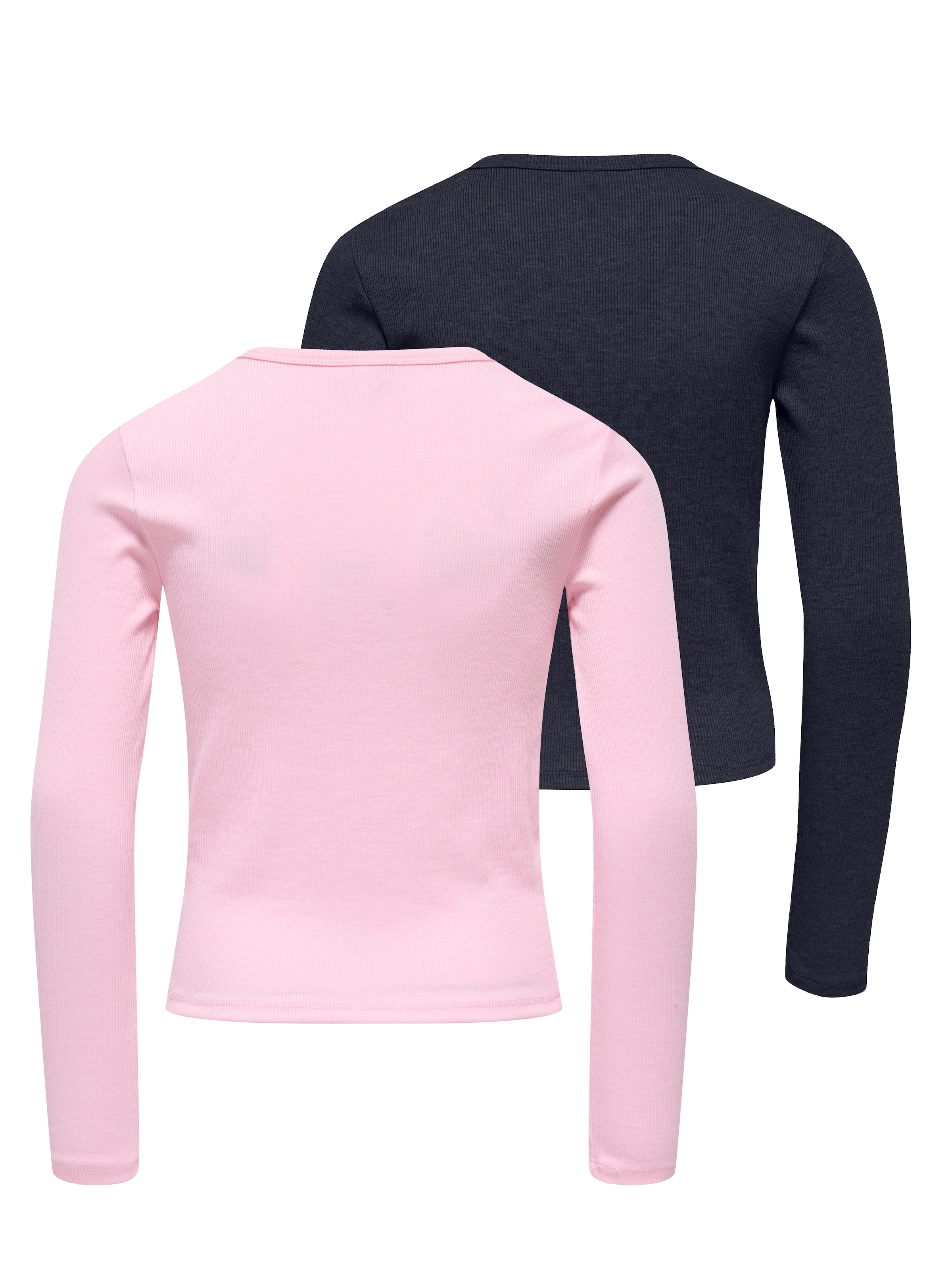 KIDS ONLY T-shirt à manches longues »KOGELVA JUNE EMB L/S TEE JRS 2-PACK« Paquet, 2 mélange de matériaux