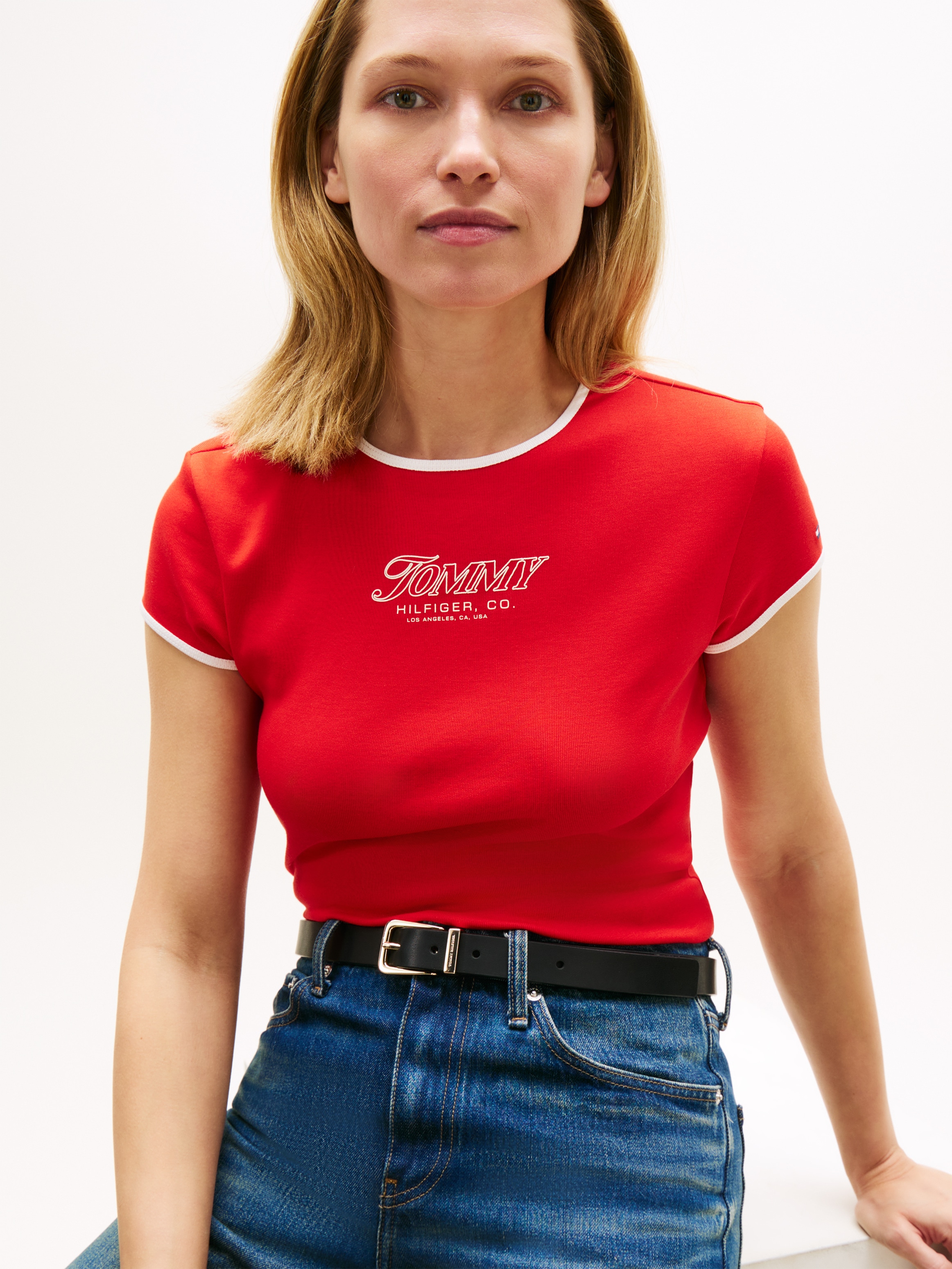 Tommy Hilfiger T-shirt à manches courtes »TILT GRAPHIC SLIM C-NK SS TEE«