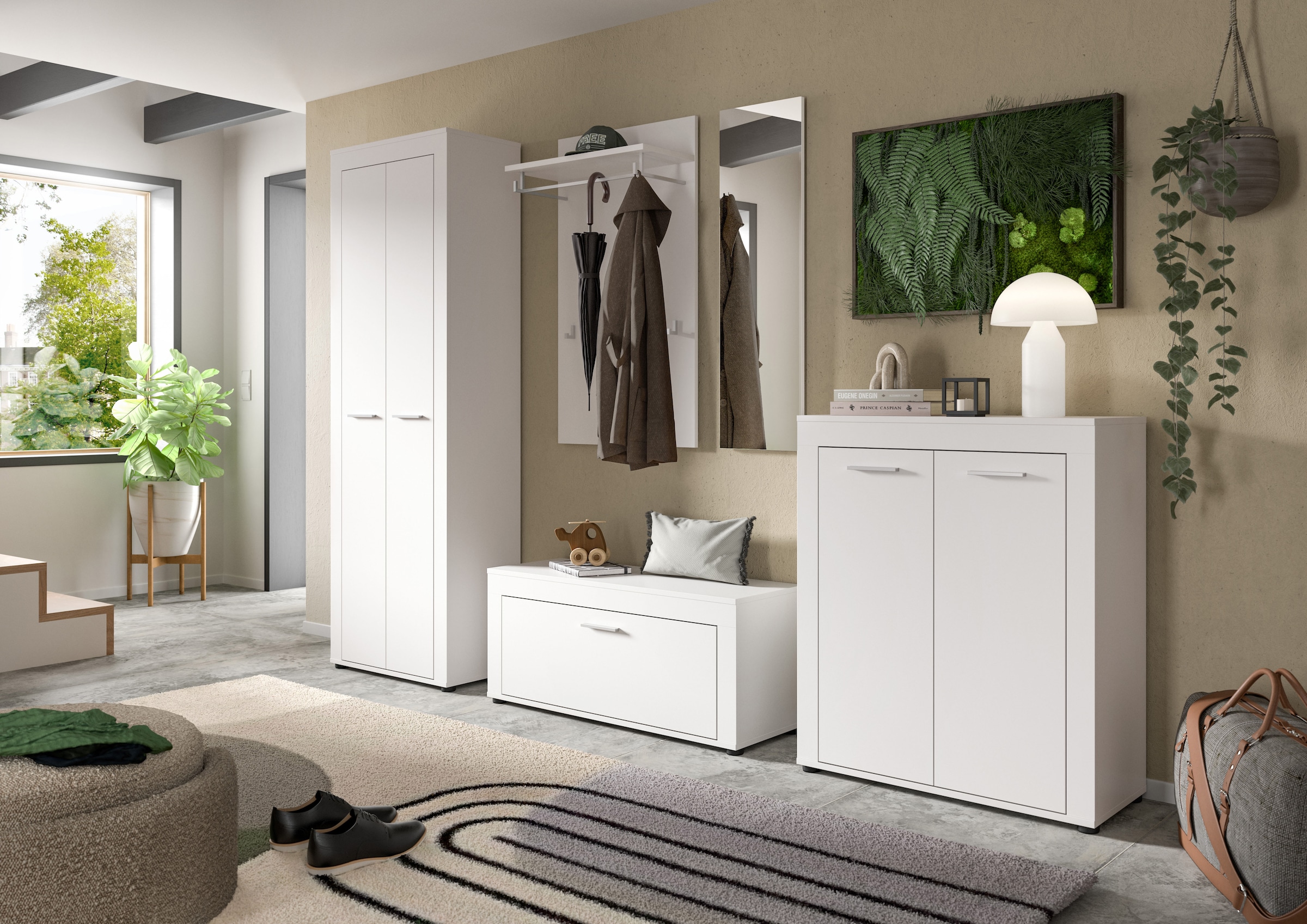 INOSIGN Schuhschrank »Aosta« 1 Stk. tlg. Schuhschrank, Höhe 191 cm, 11 Fächer, Garderobenschrank, Flur, Diele