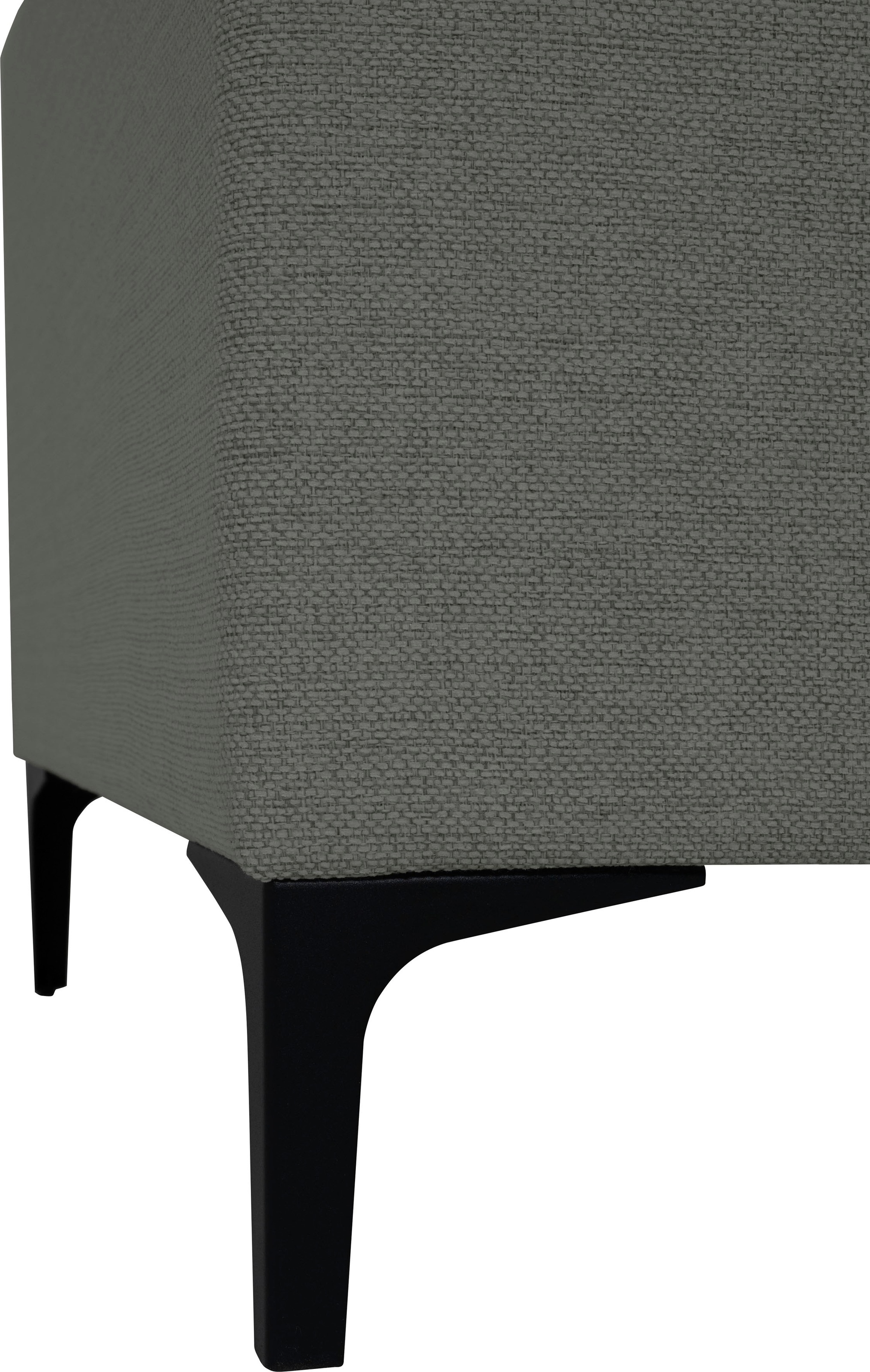 GOODproduct Ecksofa »Xander, L-Form« Breite 289 cm, Webstoff, Soft-Touch Chenille, schwarze Metallfüsse