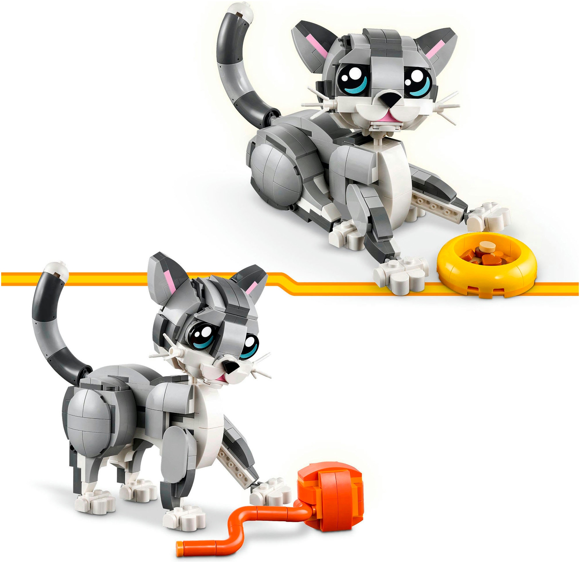 LEGO® Pions de construction »Graue Katze (31163), LEGO Creator« Made in Europe