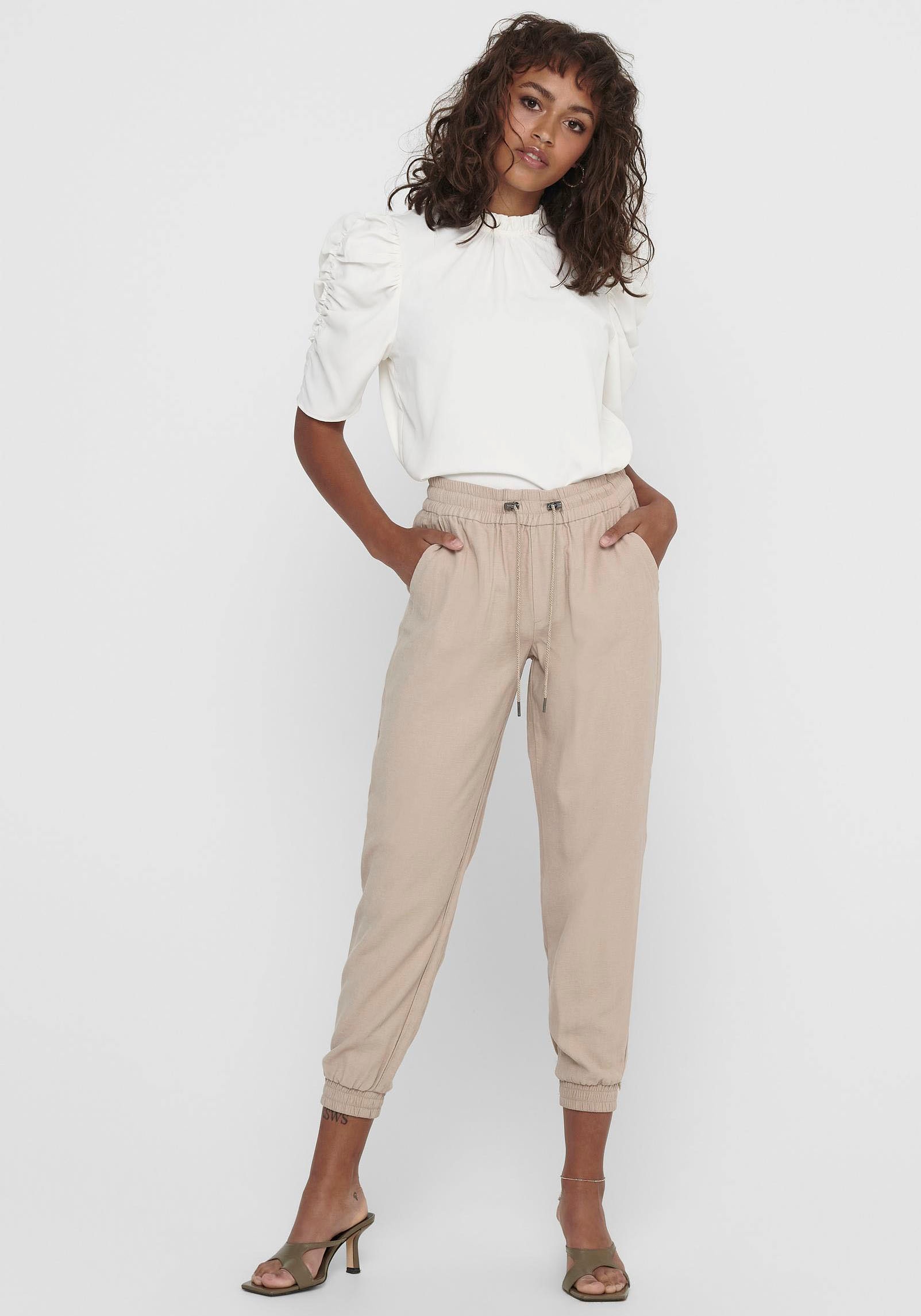 ONLY Pantalon de jogging »ONLKELDA-EMERY MW PULL-UP PANTS«