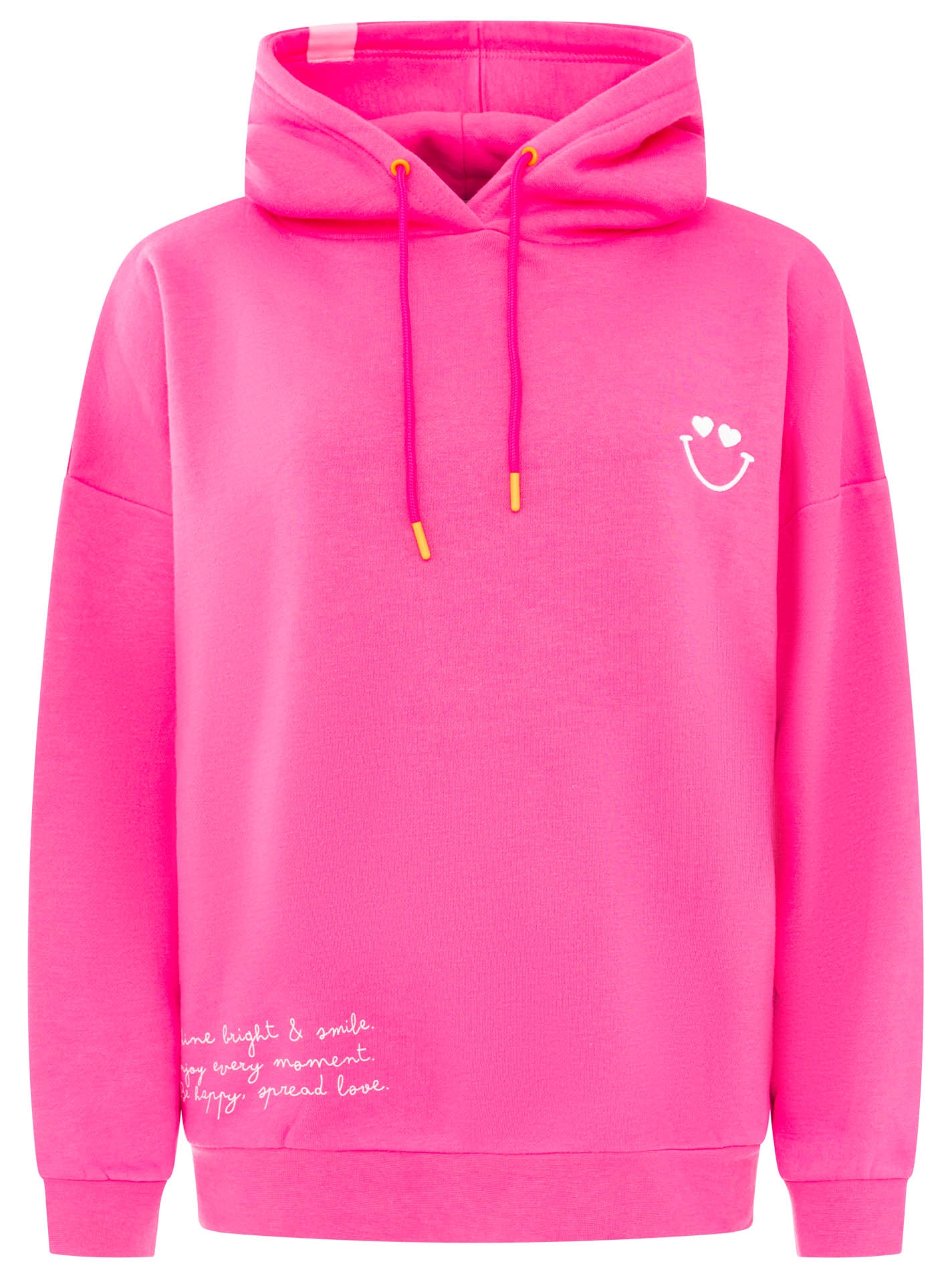 Zwillingsherz Hoodie »"SHINE BRIGHT"«, Kapuze mit Kordel, Statement Motive, Eingriffstaschen
