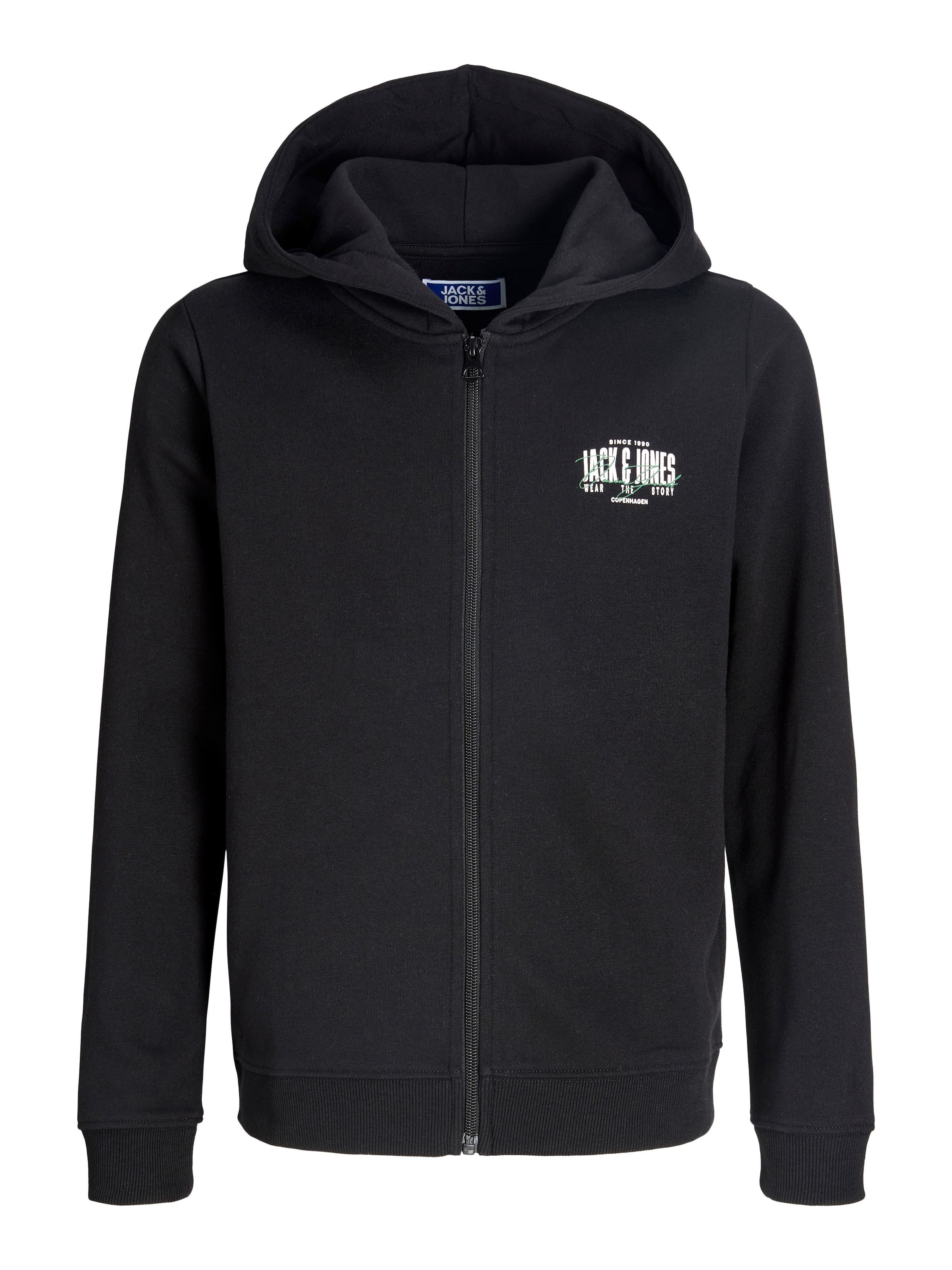 Jack & Jones Junior Kapuzensweatjacke »JJAERO SWEAT ZIP HOOD JNR« Baumwollmischung, regular fit