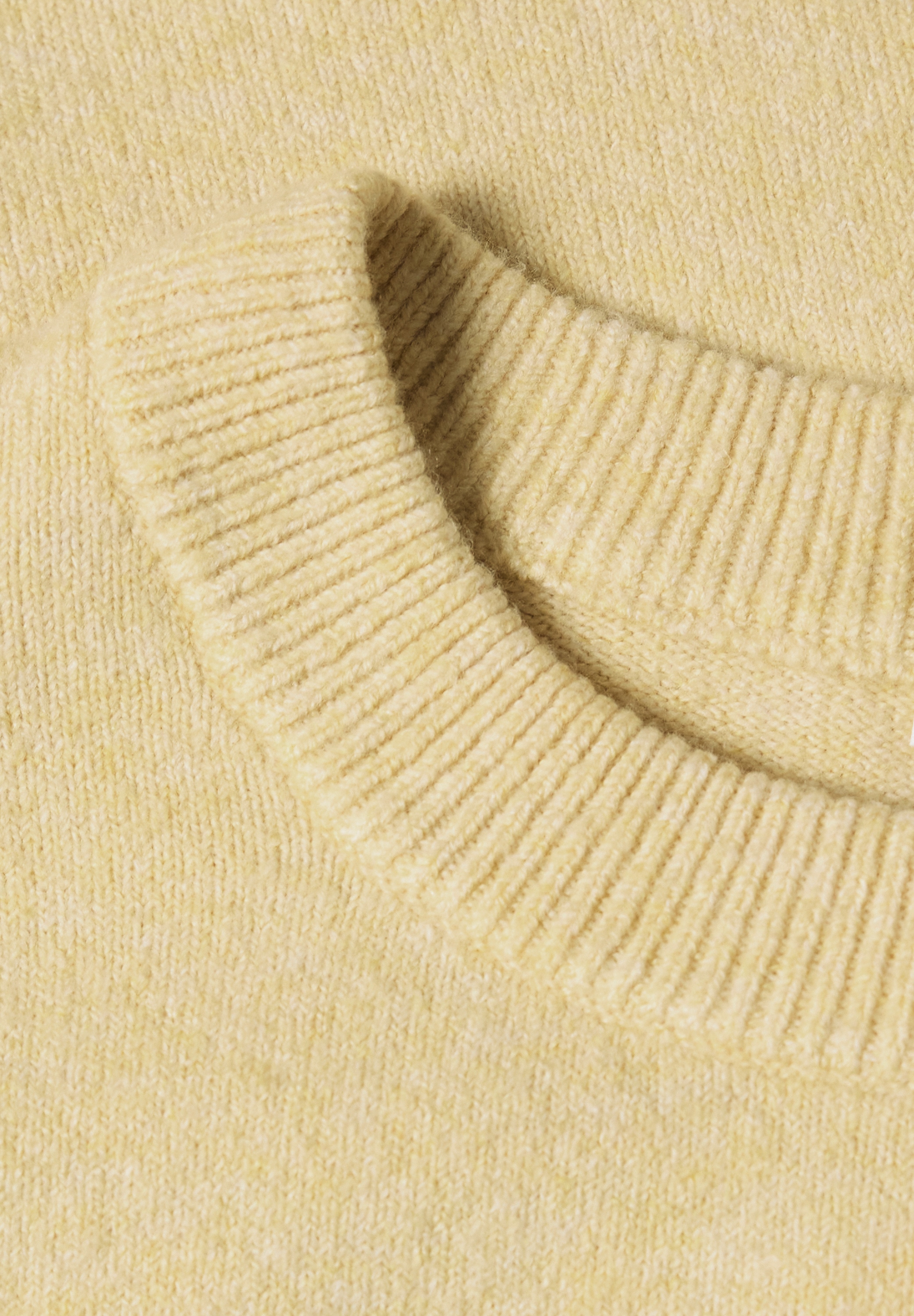 STREET ONE Pull en tricot Langarm Pullover mit Rundhals und Raffung