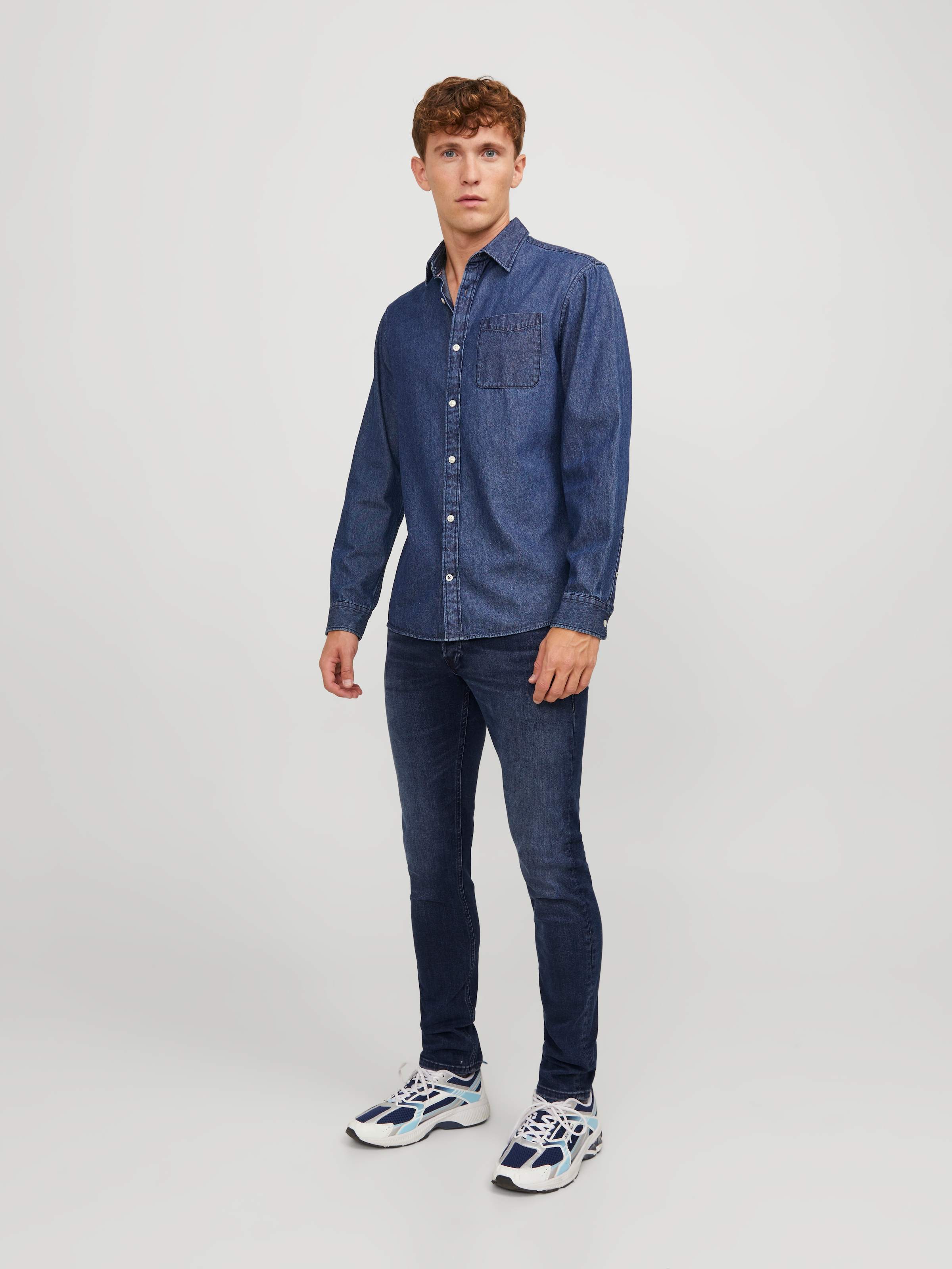 Jack & Jones Jeans slim »JJIGLENN  Slim-Fit mit Stretch und praktischer 5-Pocket-Form« Baumwollmischung, slim fit