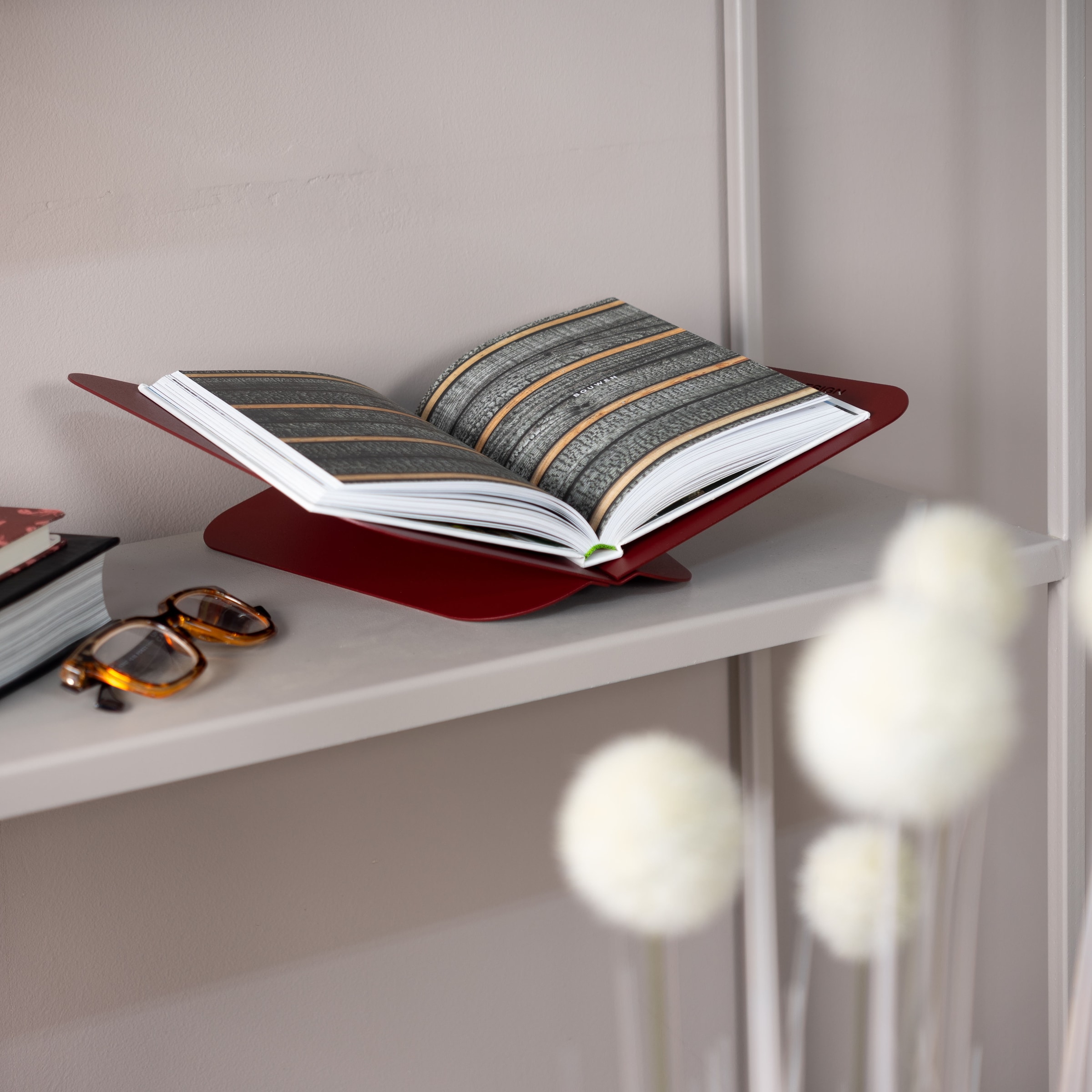 Spinder Design Buchstütze »ATALANTA« Moderner Buchständer aus pulverbeschichtetem Stahl