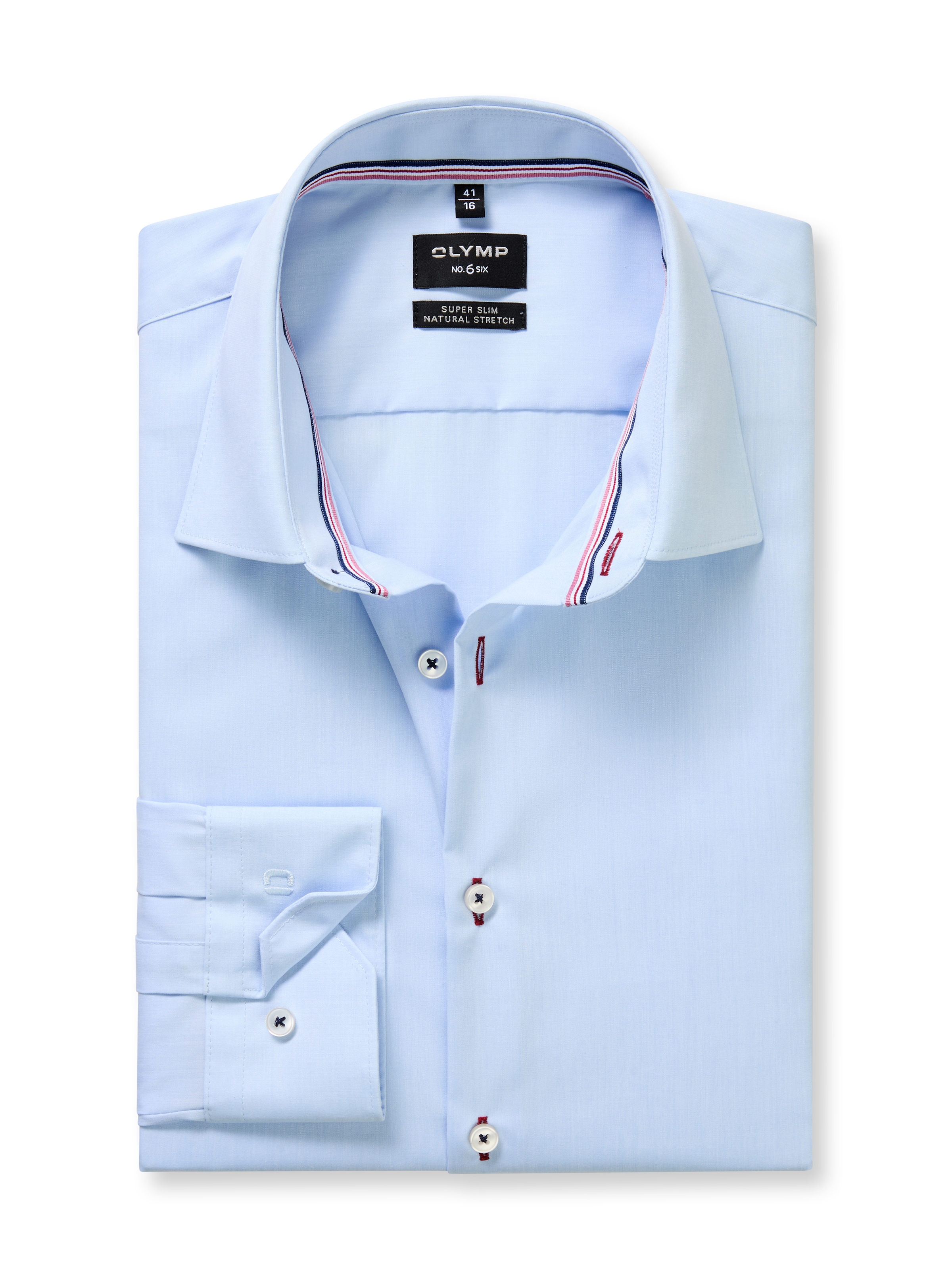 OLYMP Chemise à manches longues »No 6 six« super slim, Kentkragen, Businesshemd