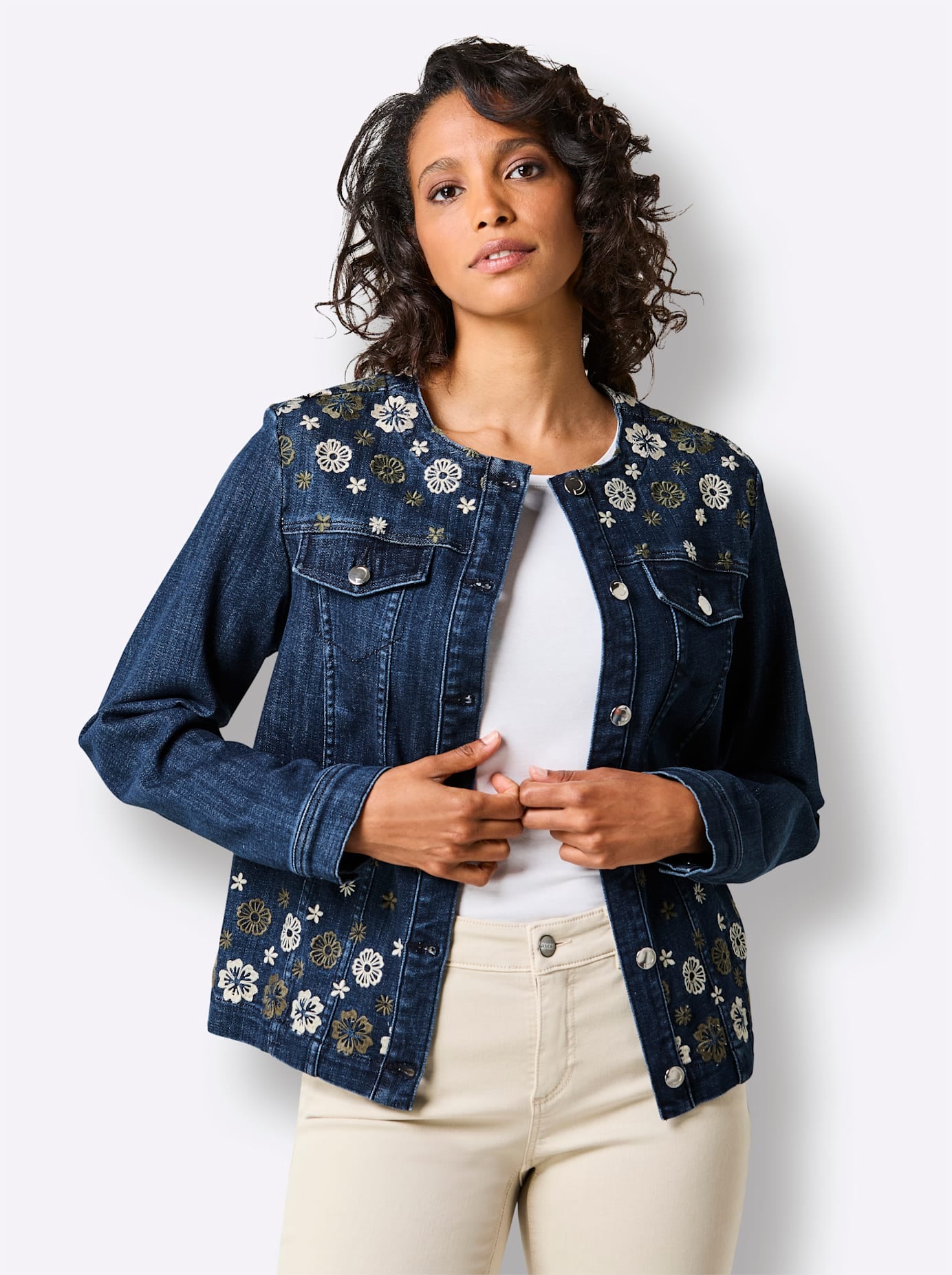 CREATION L PREMIUM Blazer en jean »Lyocell-Mix-Jeans-Blazer«