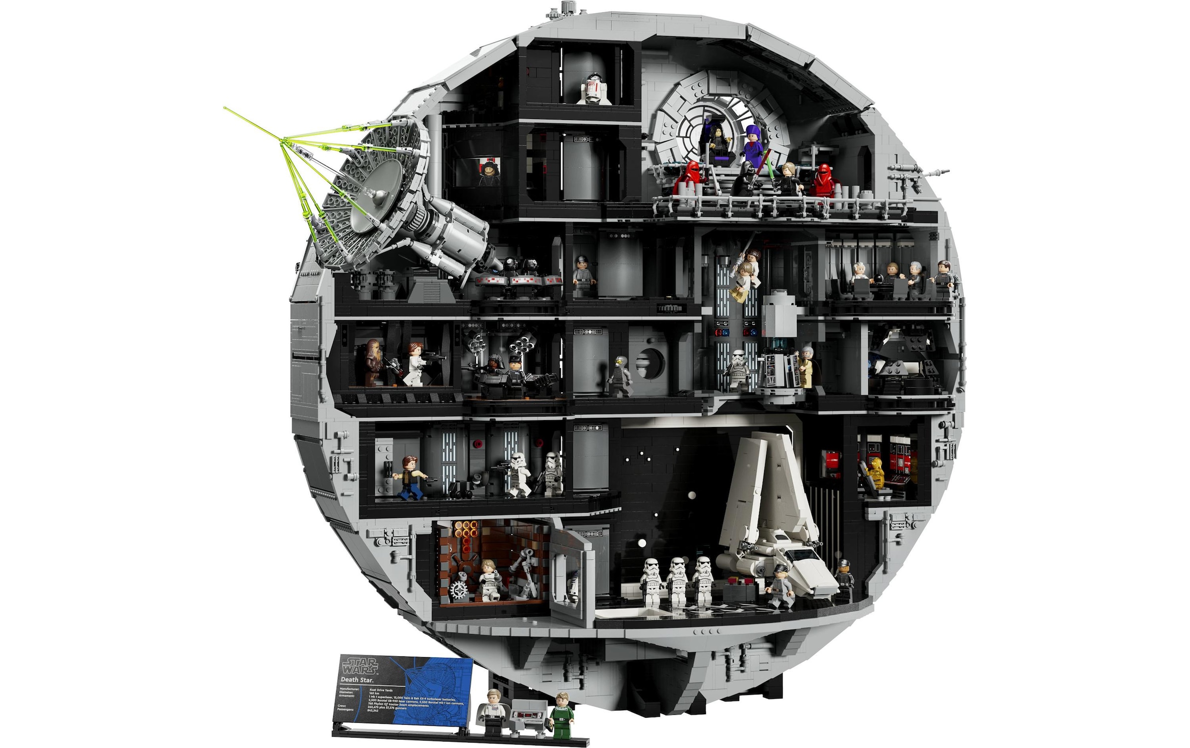 LEGO® Konstruktionsspielsteine »Star Wars Todesstern 75419« Grosses Ausstellungs‑ und Bauset der Todesstern‑Raumbasis
