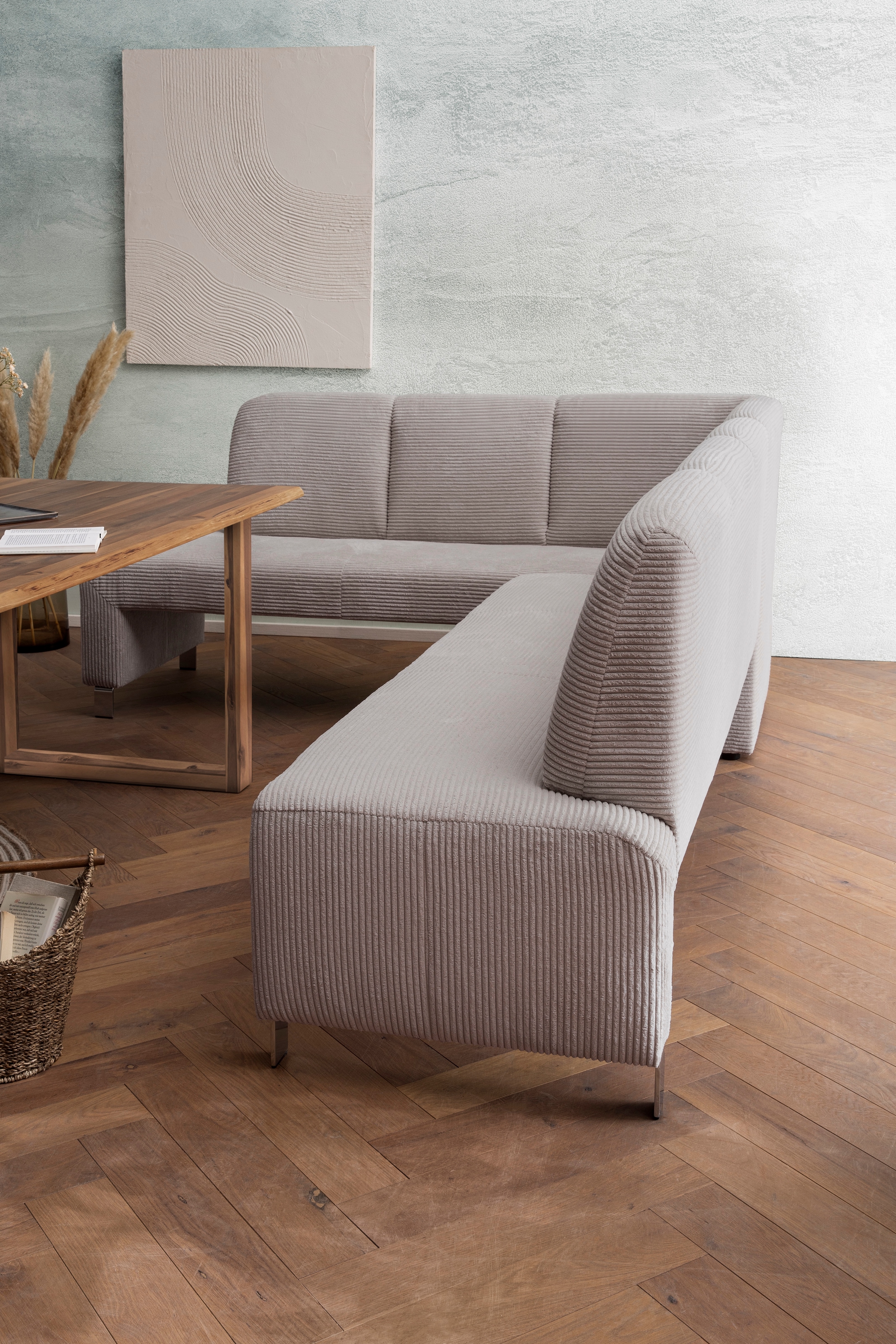 exxpo - sofa fashion Banc d'angle »Intenso, modern,  263/198 cm (B/T)« hohe Bodenfreiheit, frei im Raum stellbar, hoher Sitzkomfort