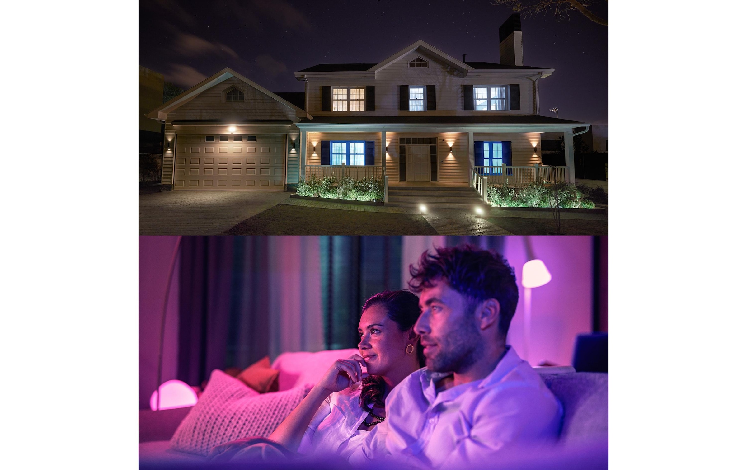 Philips Hue Smarte LED-Leuchte »Essential, E27, 8 W, White & Colour, 3 Stück« E27