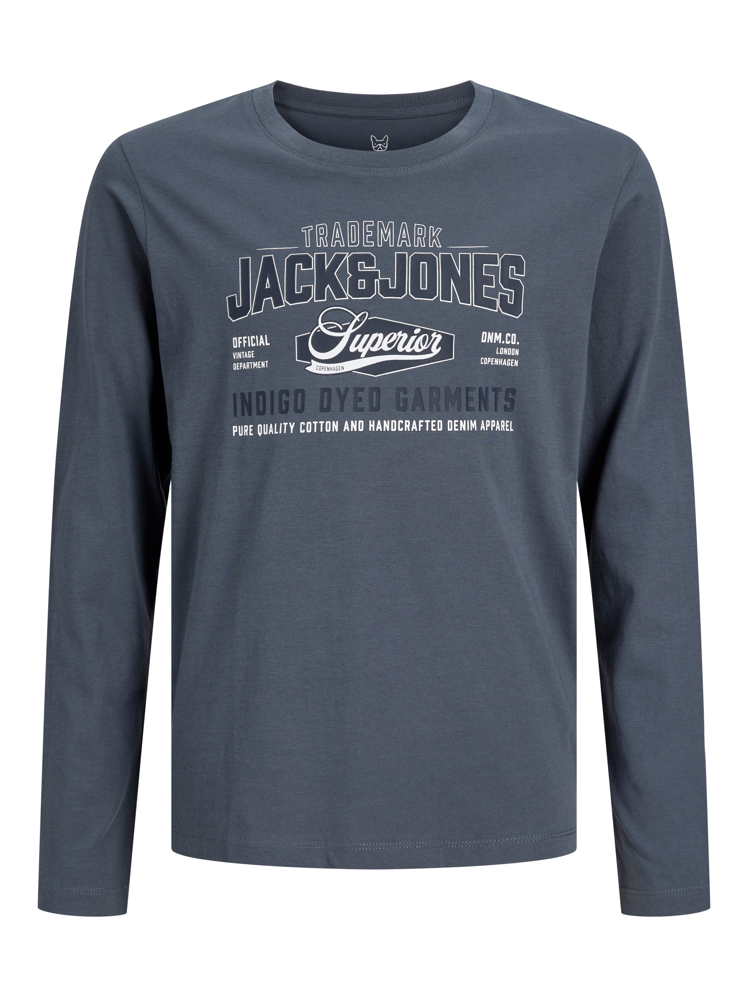 Jack & Jones Junior Langarmshirt »JJELOGO TEE LS O-NECK 2 COL AW26 SN JNR« Baumwolle, regular fit
