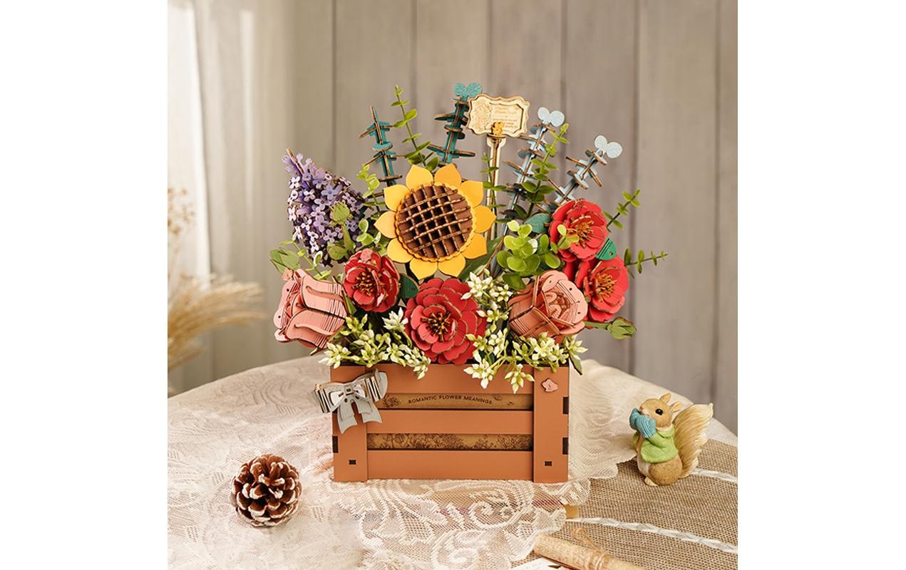   Modellbausatz »RoboTime Blumenkiste Holz«