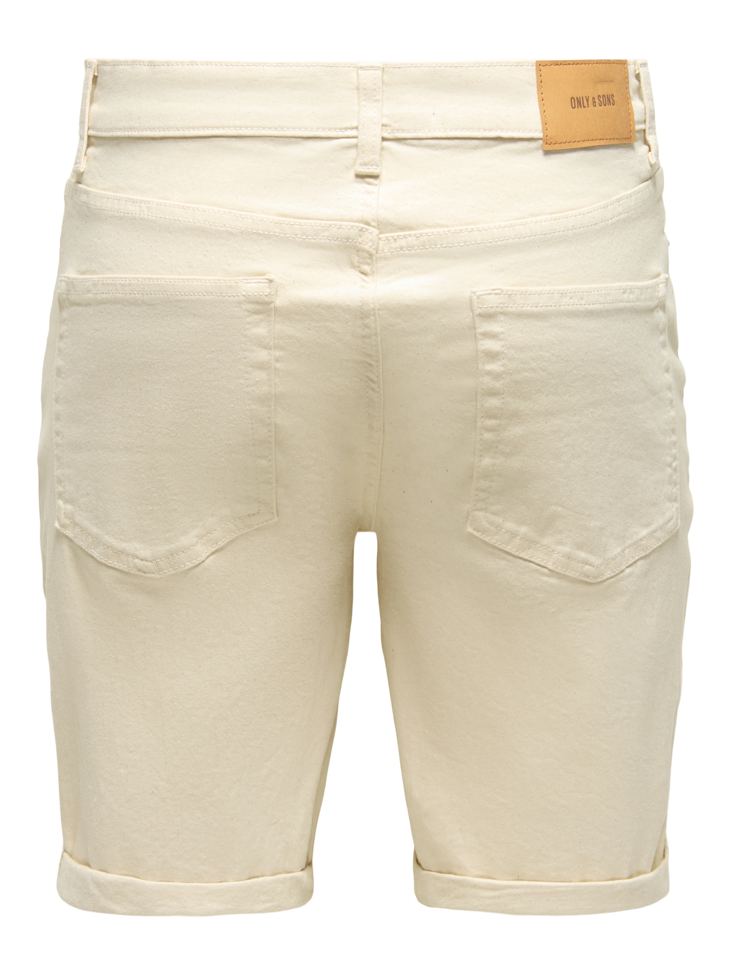 ONLY & SONS Short en jean »ONSPLY ECRU 9470 PIM DNM SHORTS NOOS« mélange coton, coupe régulière