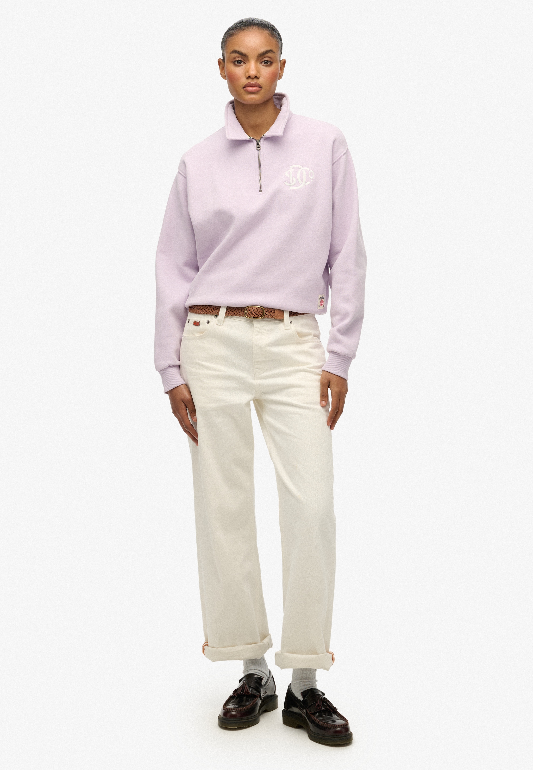 Superdry Sweatshirt »SD&CO NEON COLLARED HALF ZIP«
