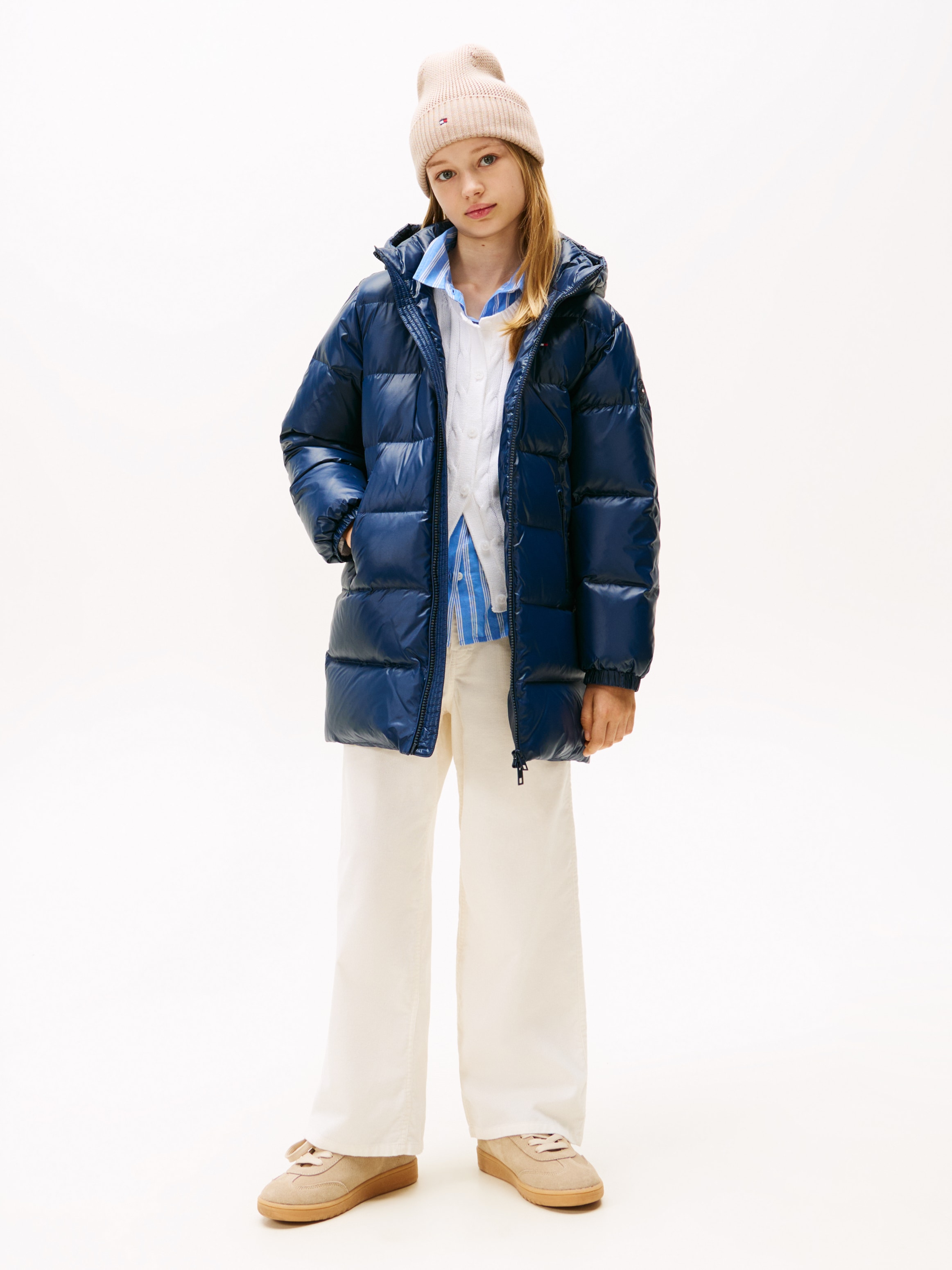 Tommy Hilfiger Veste matelassée »ESSENTIAL LONG DOWN JACKET« mit Kapuze Kinder bis 16 Jahre