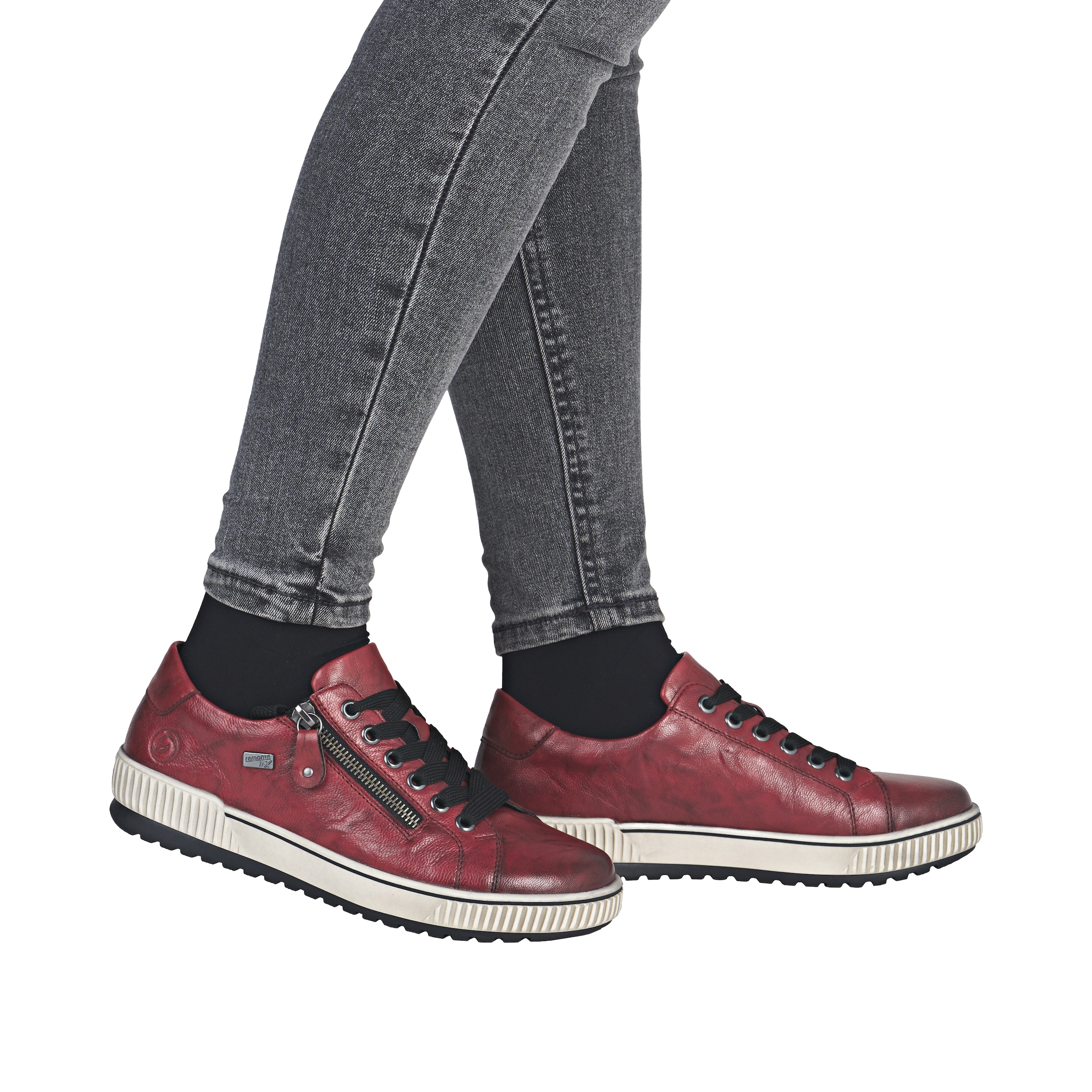 Remonte Baskets à plateforme  , chaussure de loisirs, chaussure basse, chaussure à lacets avec fermeture éclair extérieure
