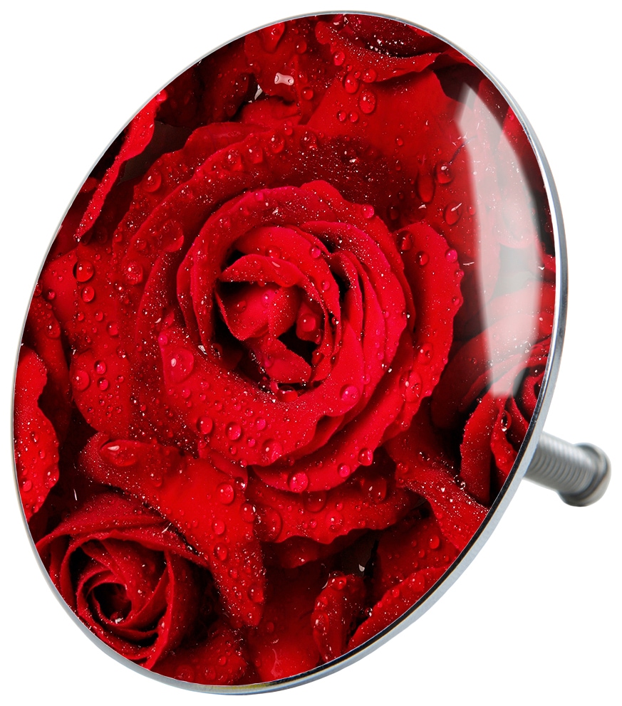 Sanilo Badaccessoire-Set »Rosen« bestehend aus WC-Sitz, Badteppich, Stöpsel, Seifenspender, WC-Bürste