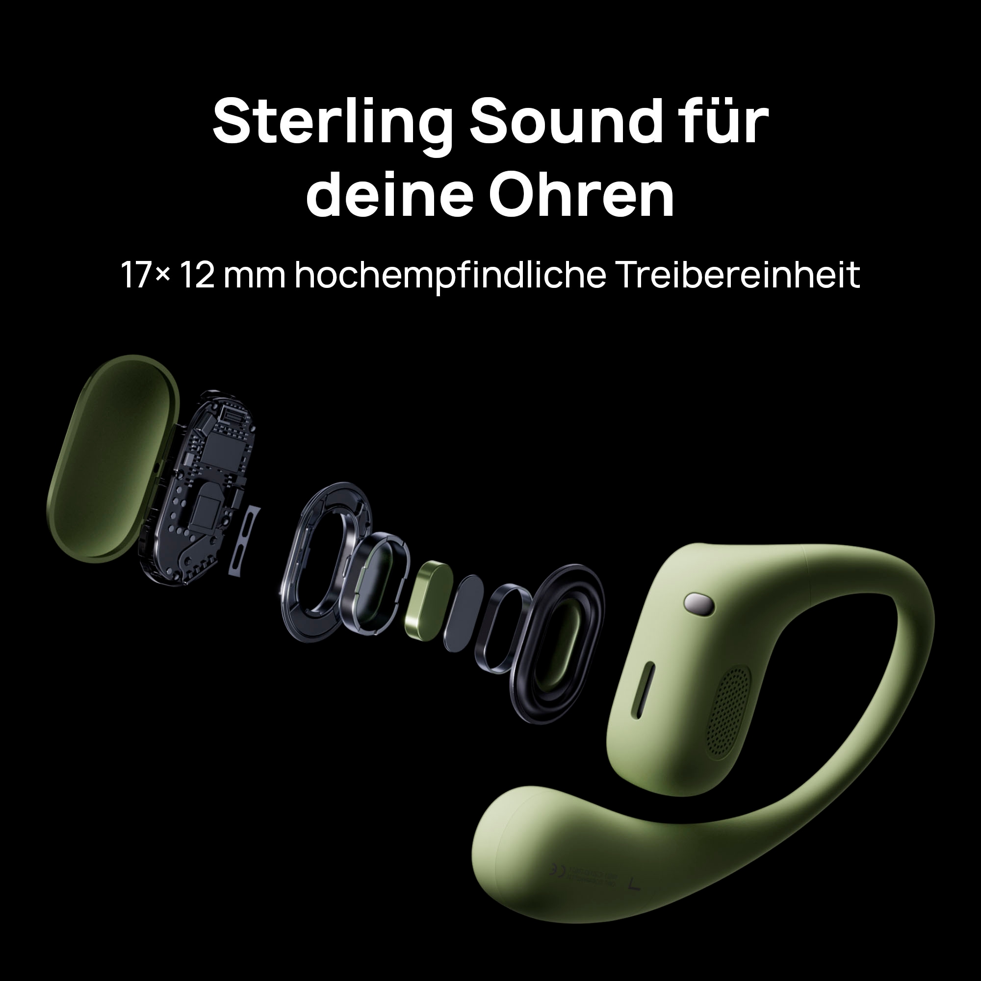 Huawei Open-Ear-Kopfhörer »FreeArc« A2DP Bluetooth Freisprechfunktion