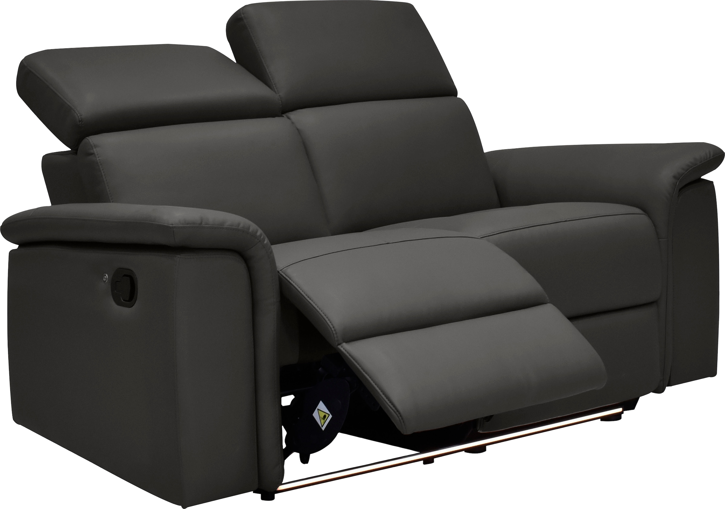 Home affaire 2-Sitzer »Pareli 172cm, manuelle u. elektr. Relaxfunktion« USB, Kopfteil-Verstellung, LED, in Echtleder, Kunstleder, Web