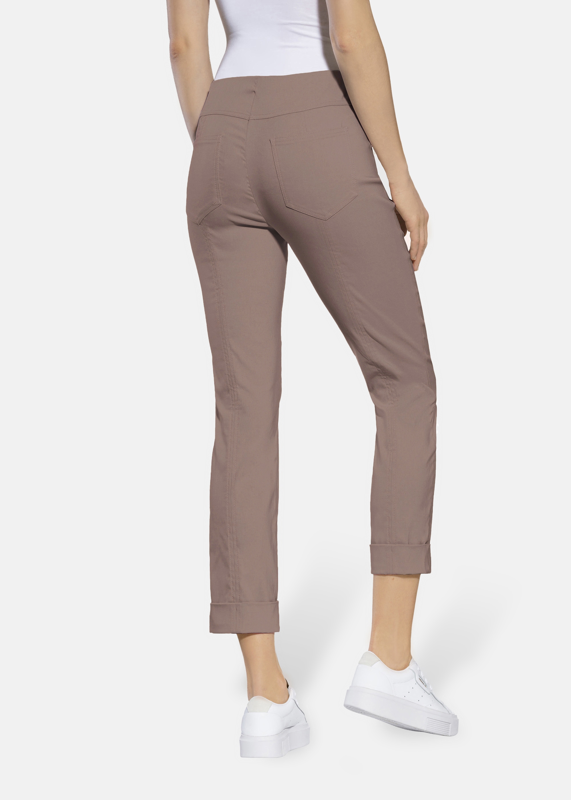 Stehmann Stretch-Hose  mit aufschlag am Saum