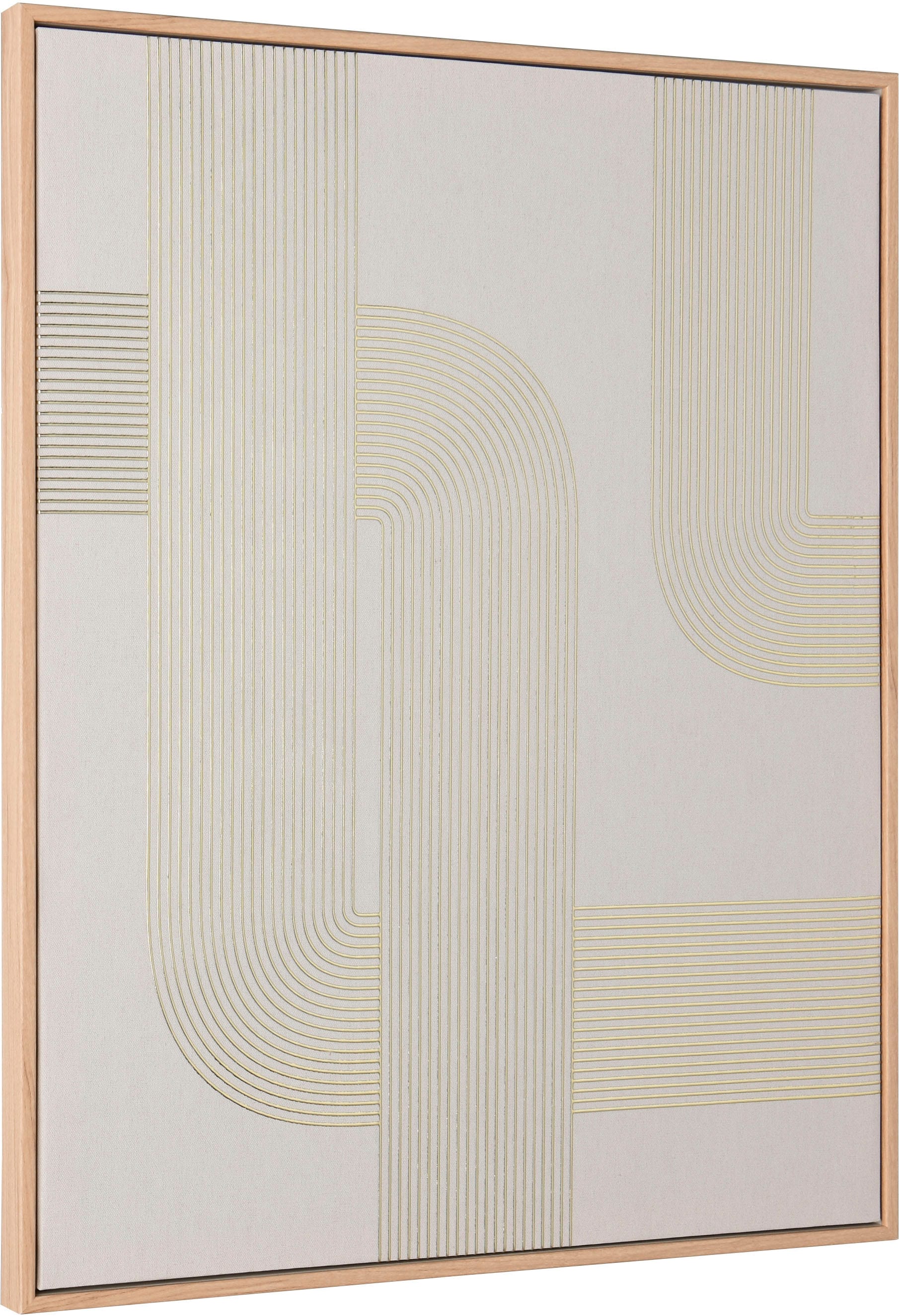 MIRRORS AND MORE Impression d'art »NORMA« 1 cuis tlg. Œuvre d'art au design géométrique