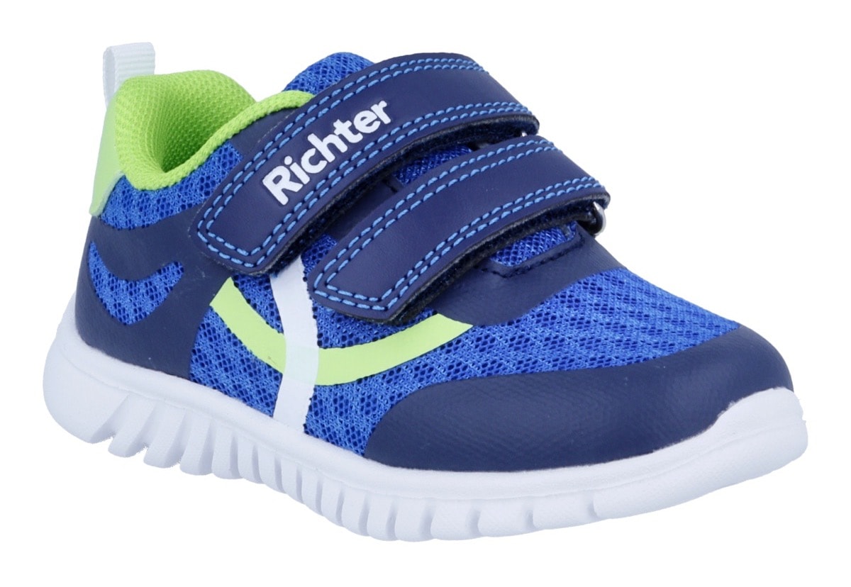 Richter Chaussures à scratch »Wallaby«  chaussure enfant avec couture contrastée, gabarit de taille à télécharger