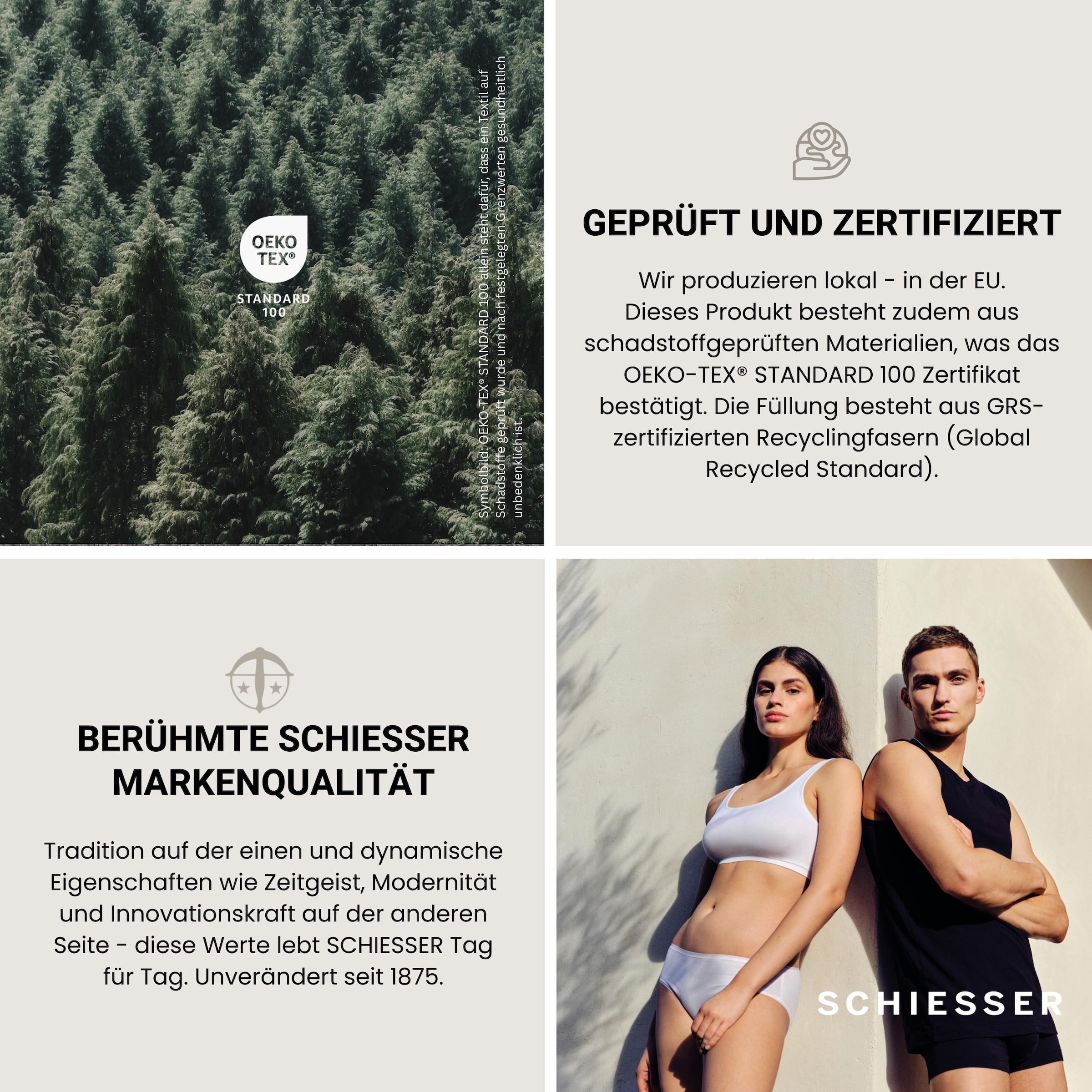 Schiesser Microfaserbettdecke »Feels like Down« normal 1 Stk. tlg. superleichte, silikonisierten Hohlfasern
