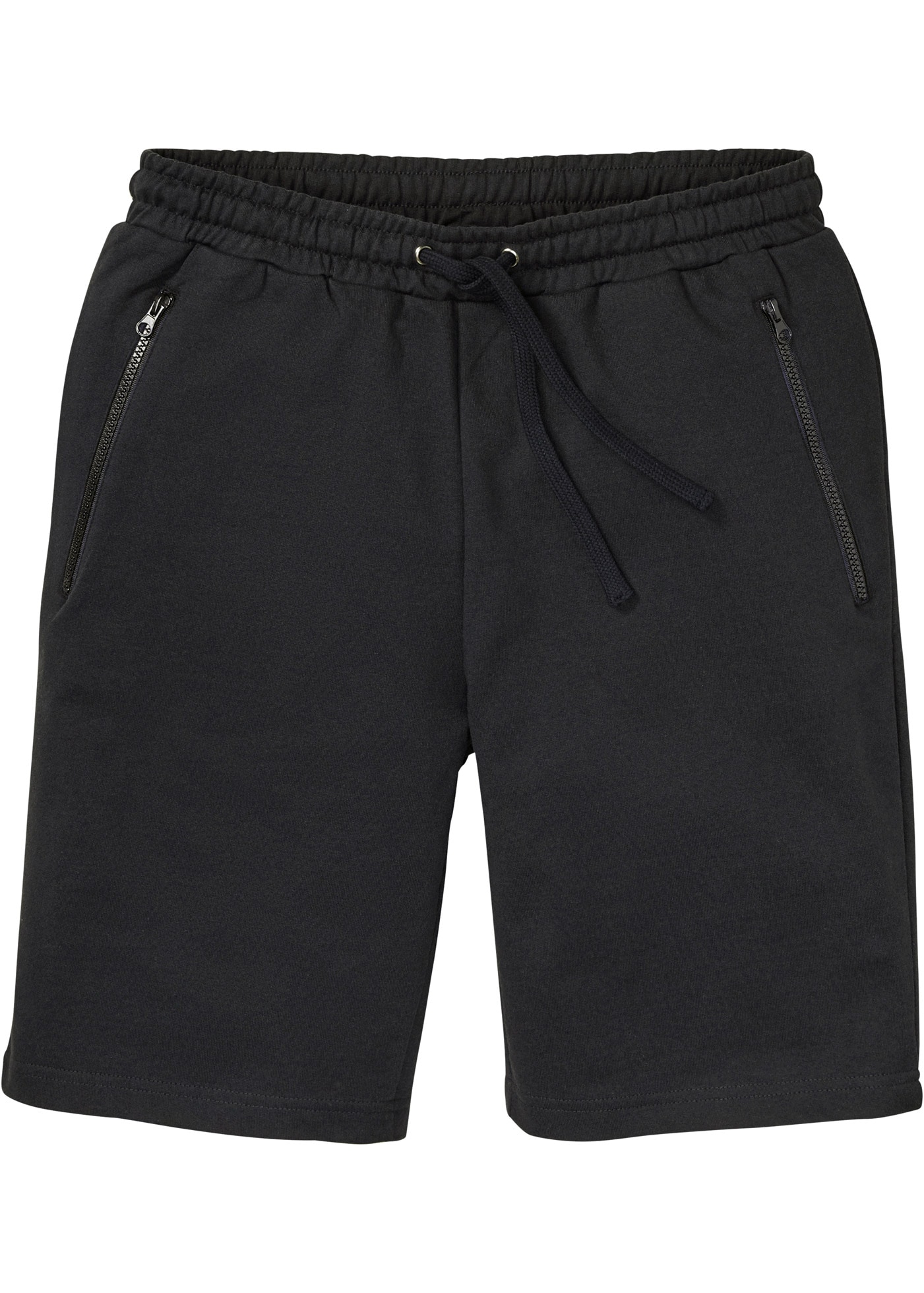 bonprix Sweatbermudas  aus Baumwolle und Polyester, mit Reissverschluss-Taschen, regular fit