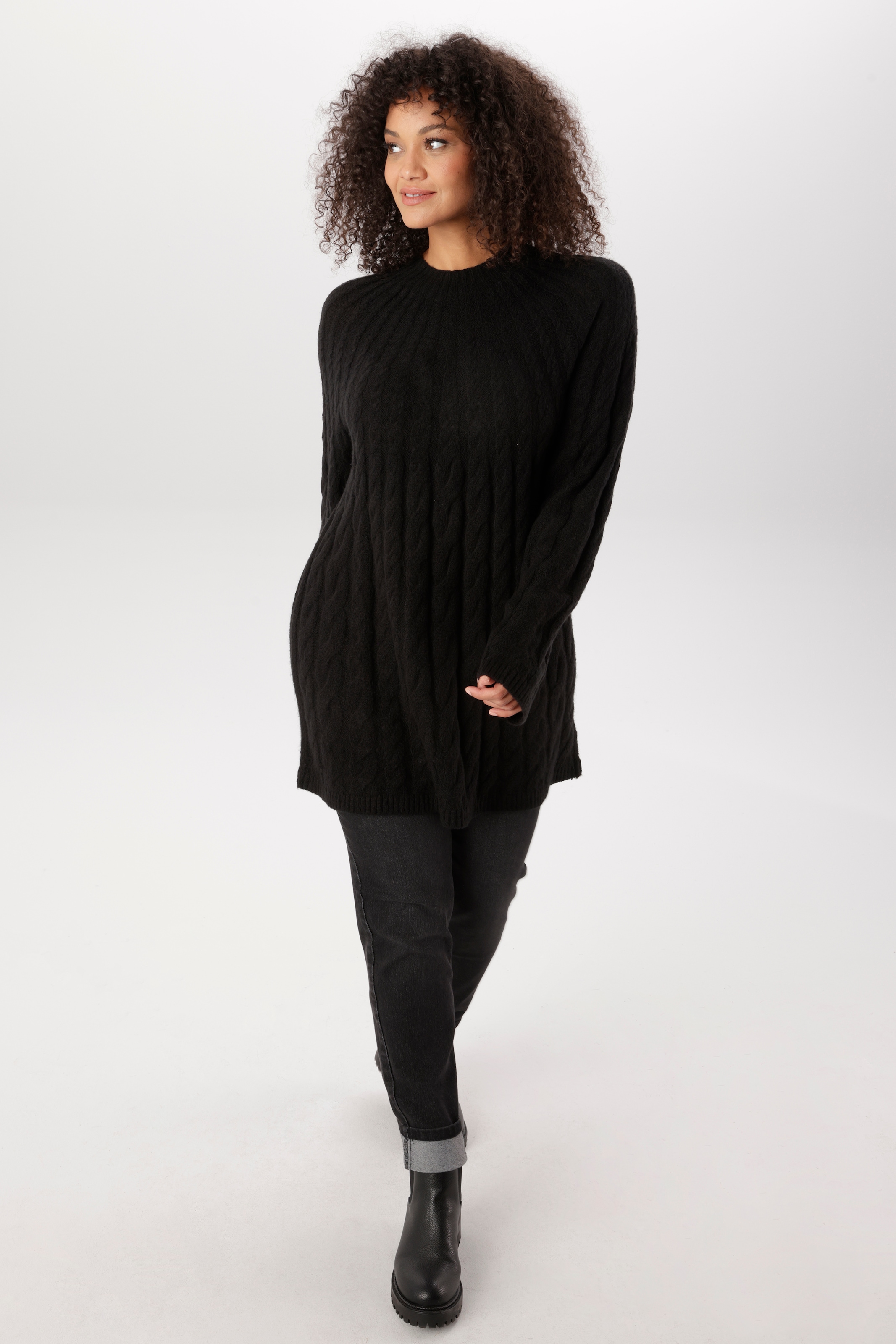 Aniston PLUS Pull en tricot avec motif torsadé noble - NOUVELLE COLLECTION
