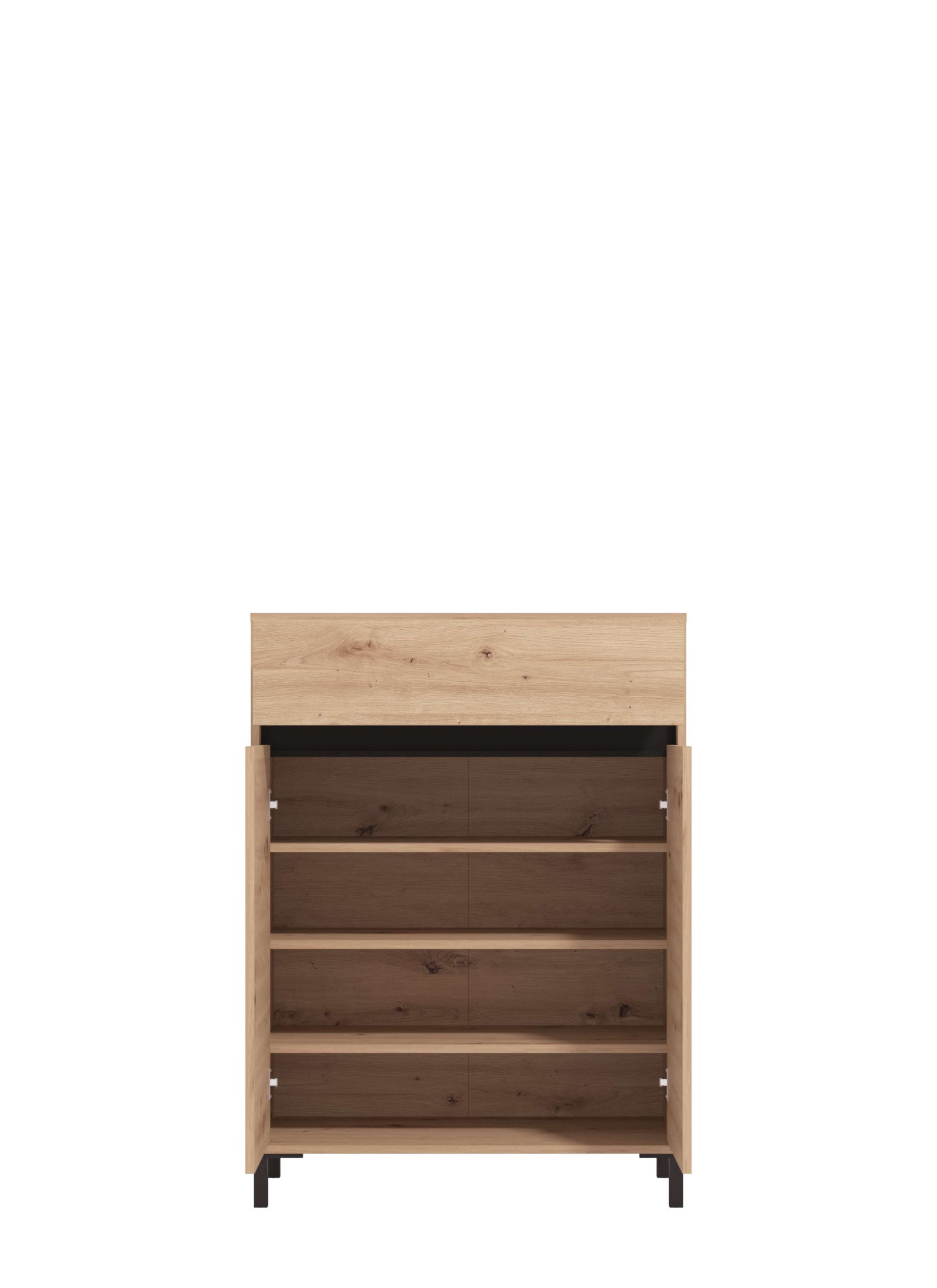 Home affaire Schuhkommode »Flannan, Schuhregal, Schuhschrank, Gesamthöhe 109,5 cm« drei Regale und eine Schublade, Gesamtbreite 80 cm