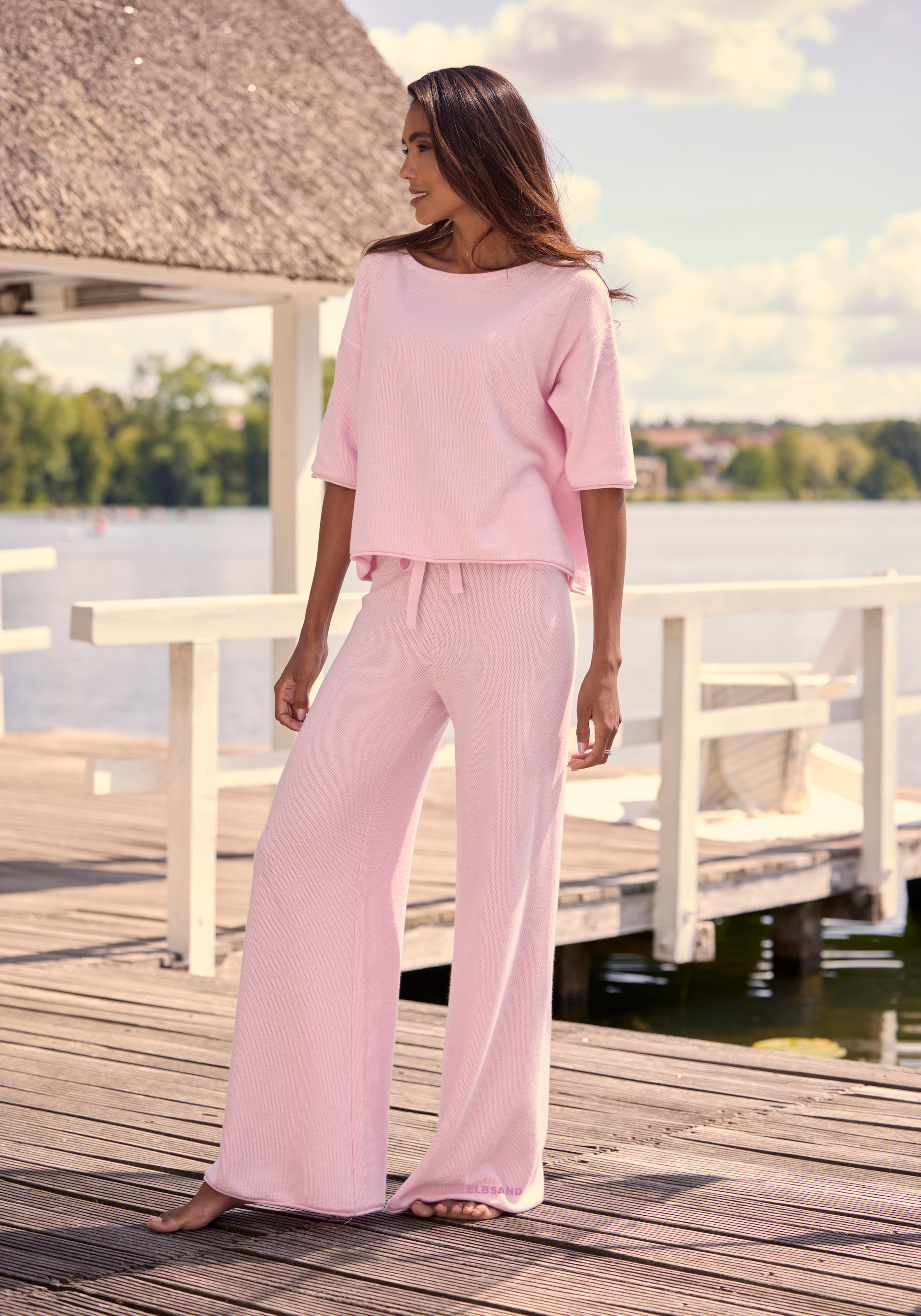 Elbsand Pantalon lounge  aus hochwertigem Feinstrick, Loungewear
