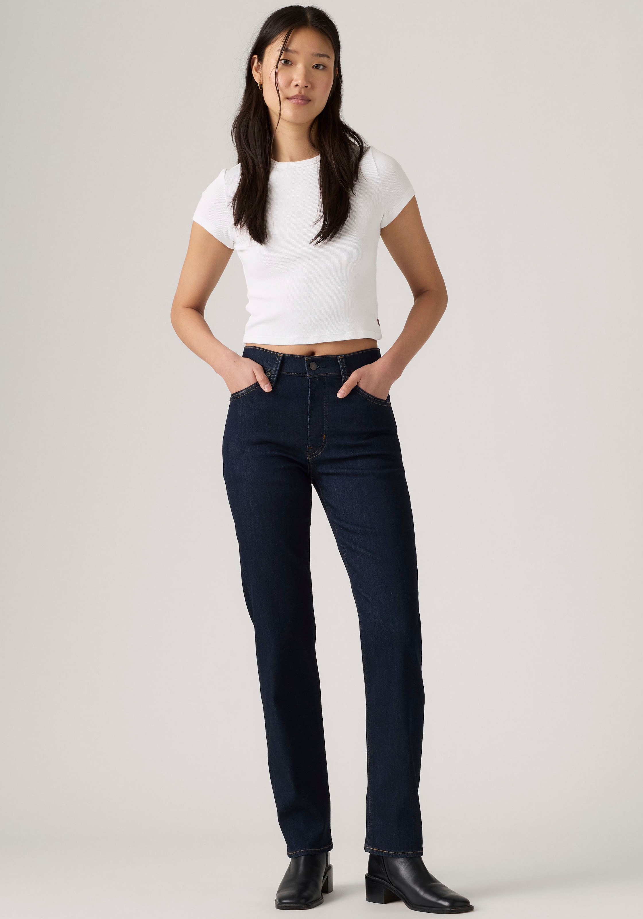 Levi's® Jeans slim »722 HIGH RISE SLIM« avec lyocell et stretch