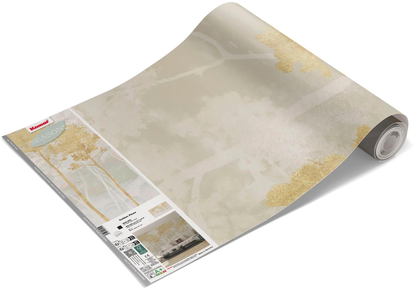 Komar Papier peint photo »Vlies Fototapete - Golden Pines - Grösse 400 x 250 cm« Motif | imprimé