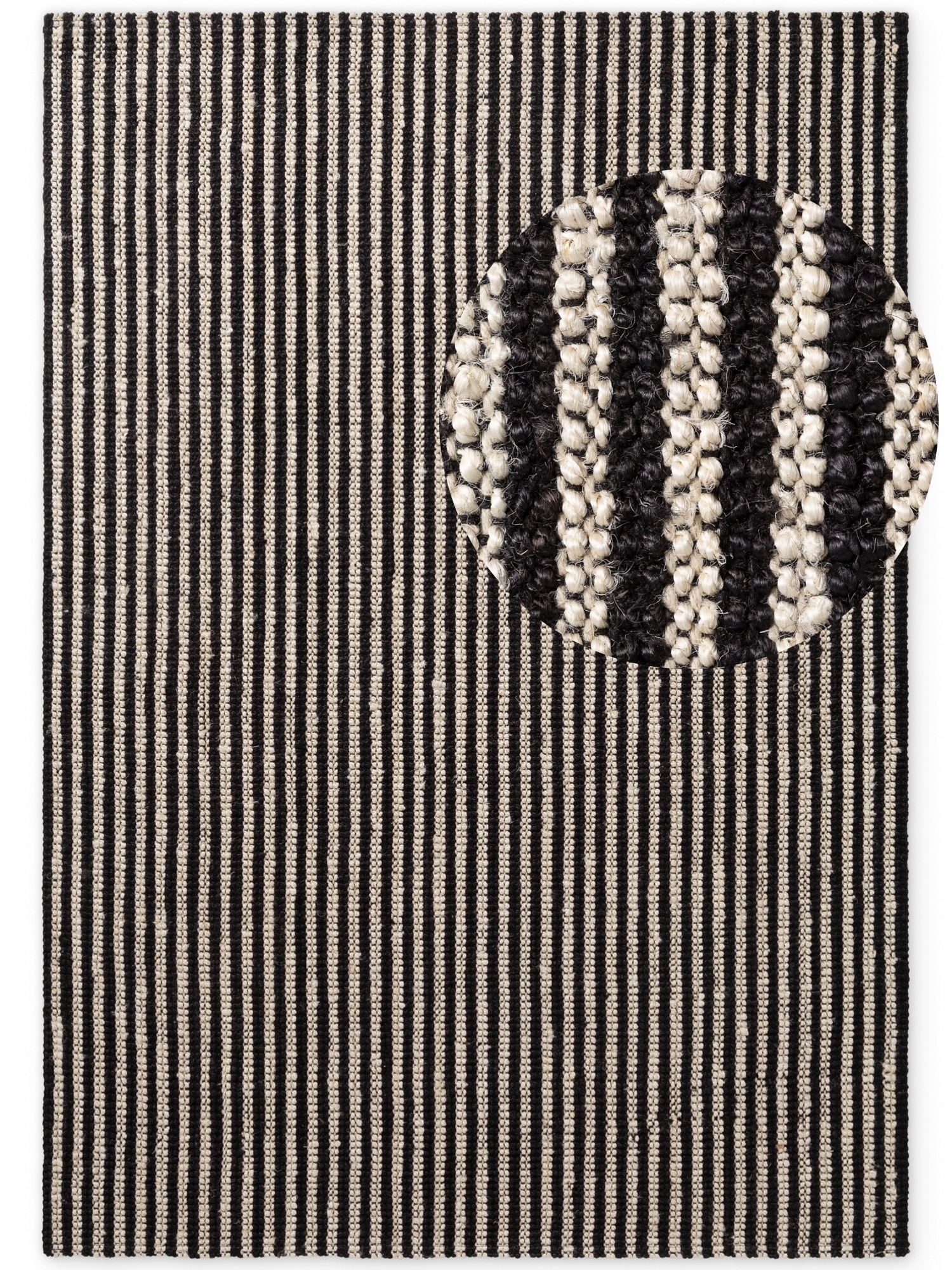 ELLE DECORATION Teppich »Juteteppich Ebony« rechteckig 10 mm Höhe Jute, Natur, Wohnzimmer, Esszimmer, Schlafzimmer, Flur, Modern, Boho